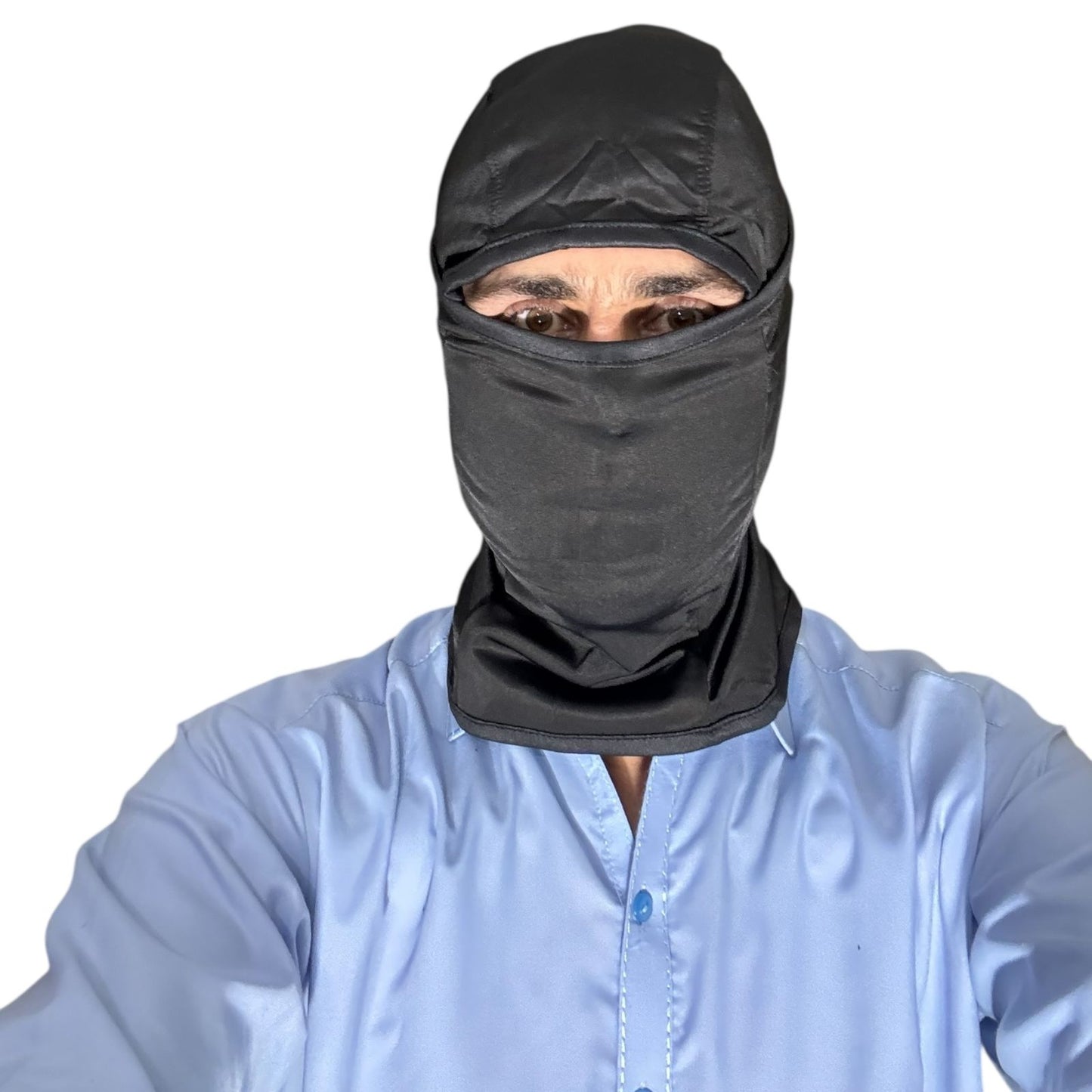 Breathable Tactical Balaclava Face Mask – Full Head & Neck Cover (Black)