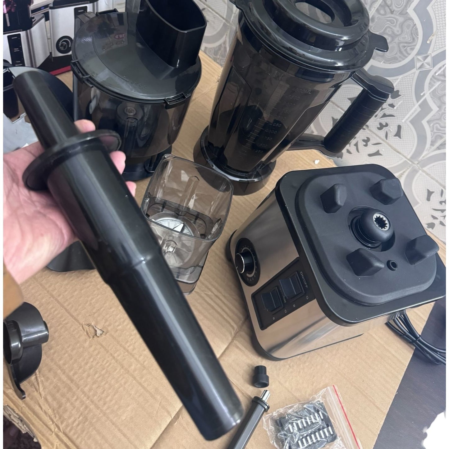 6-in-1 Electric Blender 4.0L | Multi-Function Food Processor in Pakistan