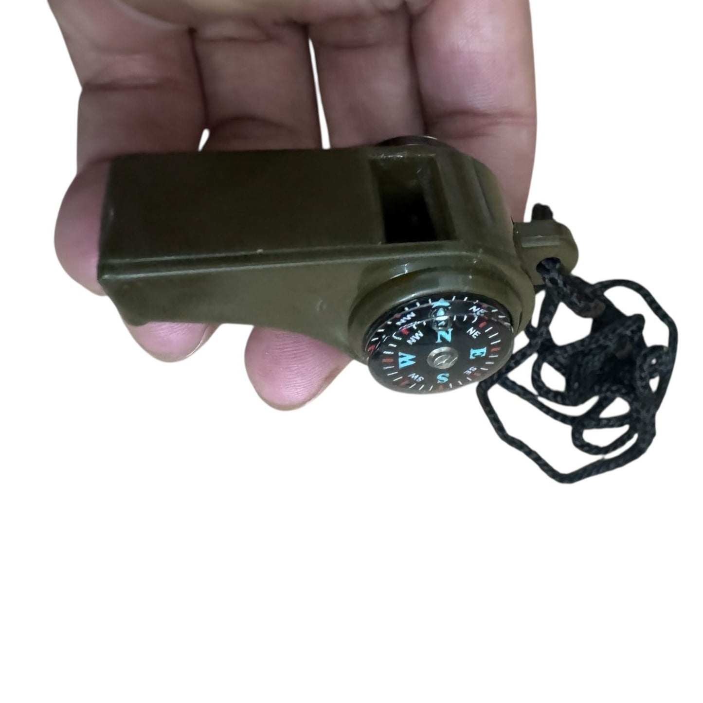 2-in-1 Survival Whistle with Compass & Thermometer | Emergency Outdoor Safety Tool
