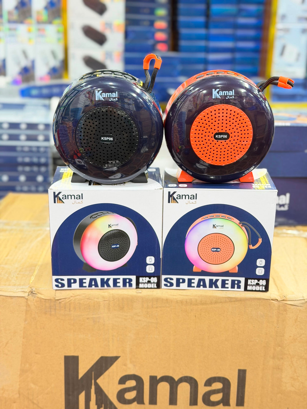 Kamal KSP-06 Portable Bluetooth Speaker – Wireless Mini Speaker with RGB Light & Carry Hook
