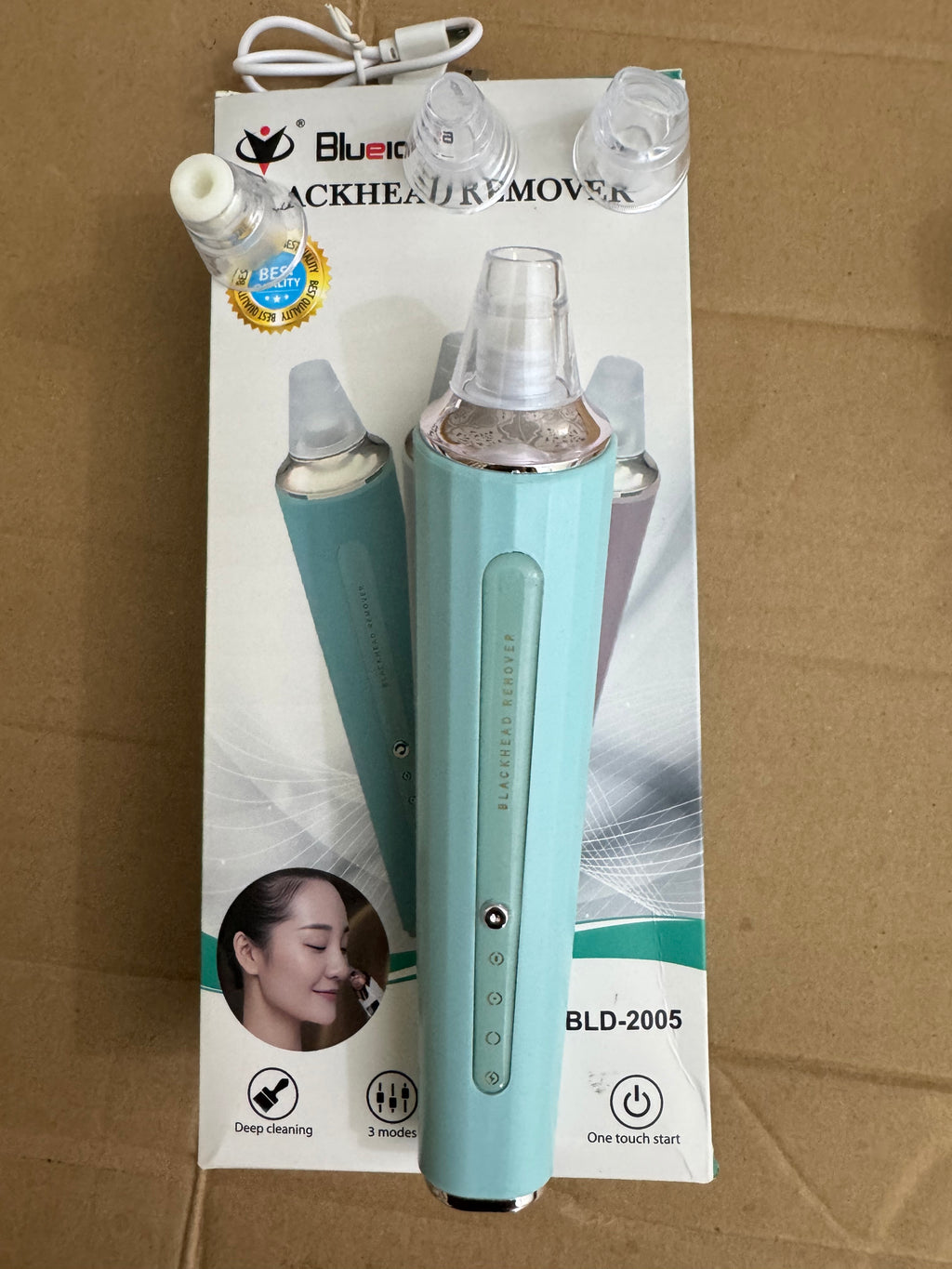 Lot Imported Blueidea Electric Blackhead Remover – Deep Pore Cleansing Vacuum