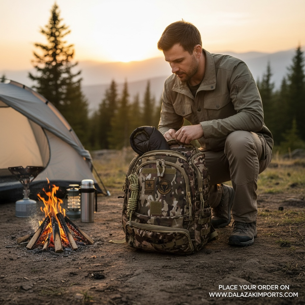 50L Tactical Camouflage Backpack – Waterproof Multipurpose Travel & Outdoor Bag