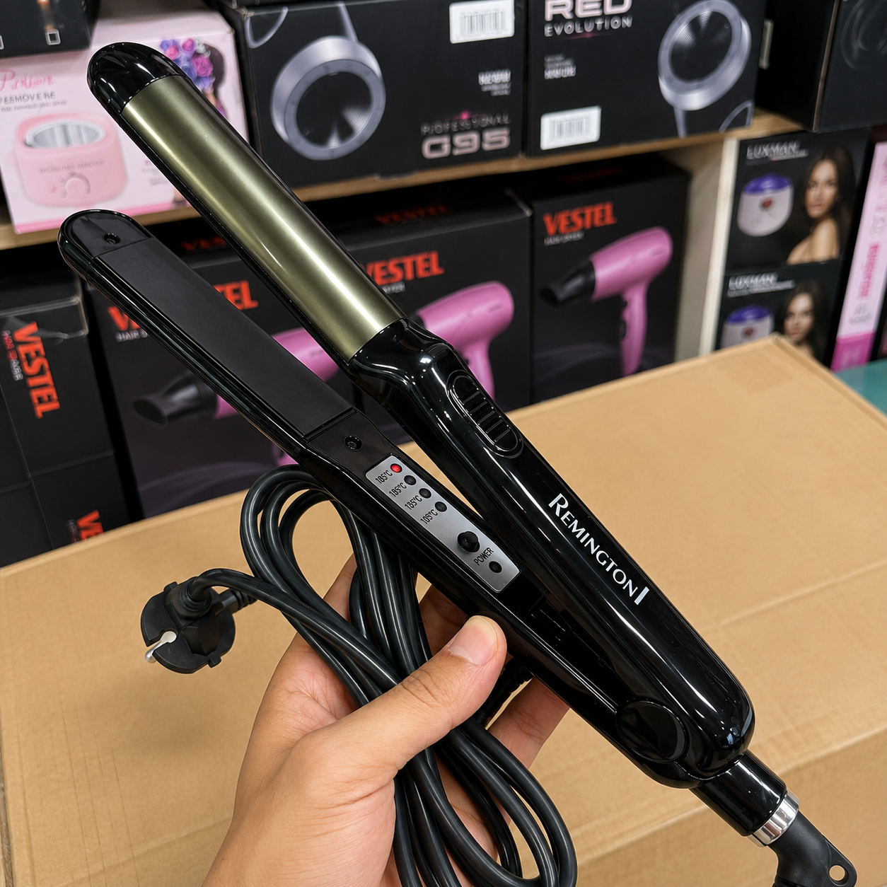 Remington Professional 2-in-1 Hair Iron & Curler RM-3009