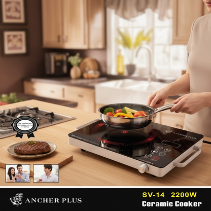 Anchor Plus SK SV-14 Ceramic Cooker 2200W (Lot Imported) – Electric Infrared Hot Plate