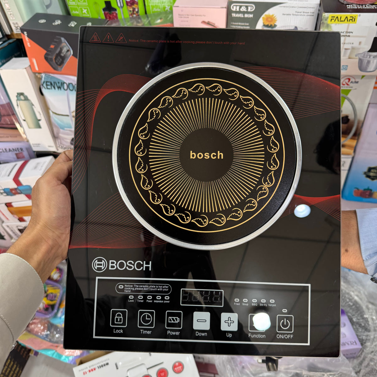 Bosch RBK-12 2200W Infrared Electric Cooker – Energy Saving Hot Plate with 3-Hour Timer
