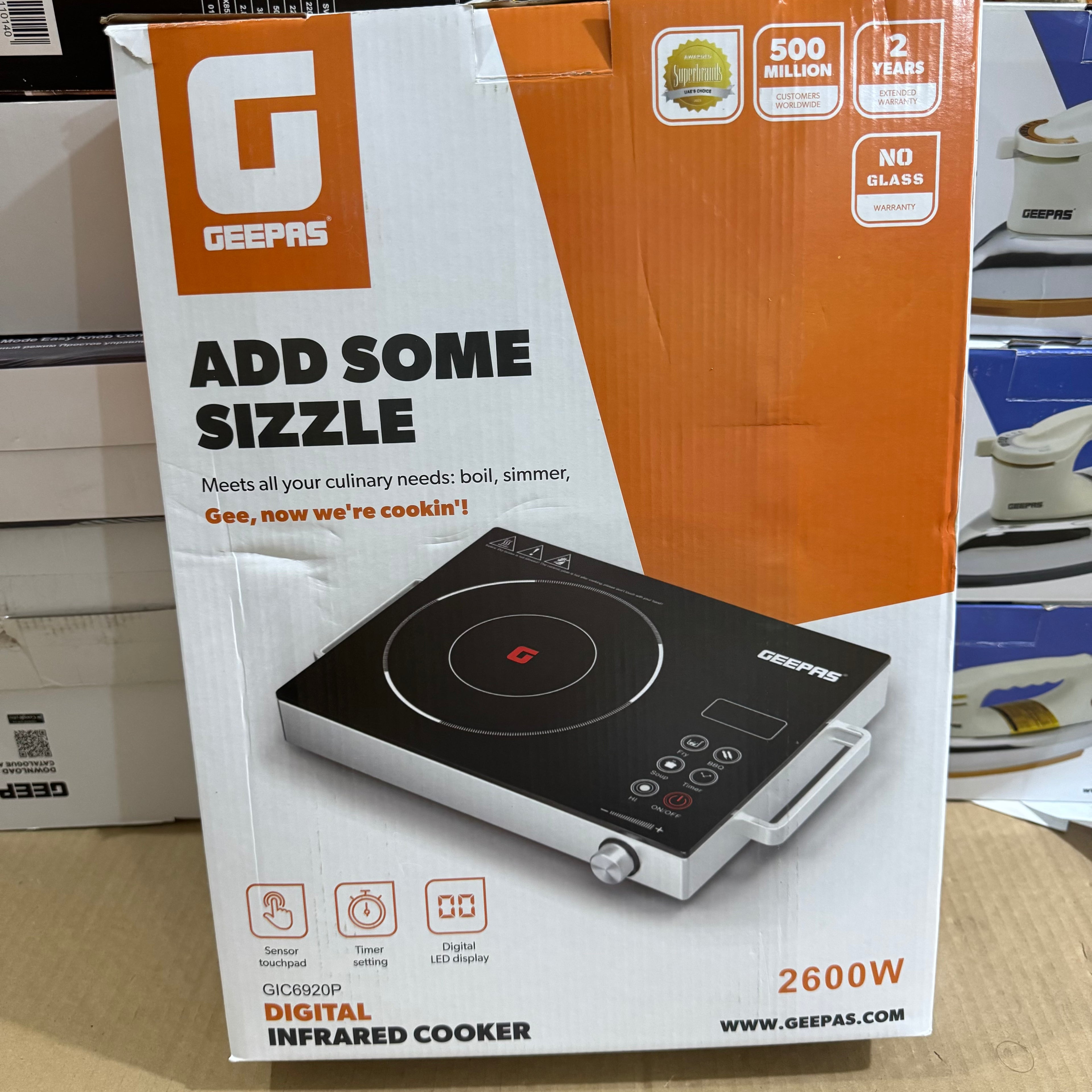 2600w Geepass hot plate