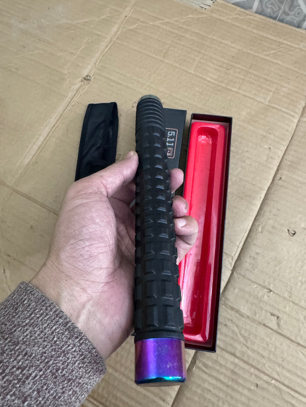 Lot Imported 5.11 Multicolor Gradient Tactical Baton | Heavy Duty Self Defense Stick – Pakistan