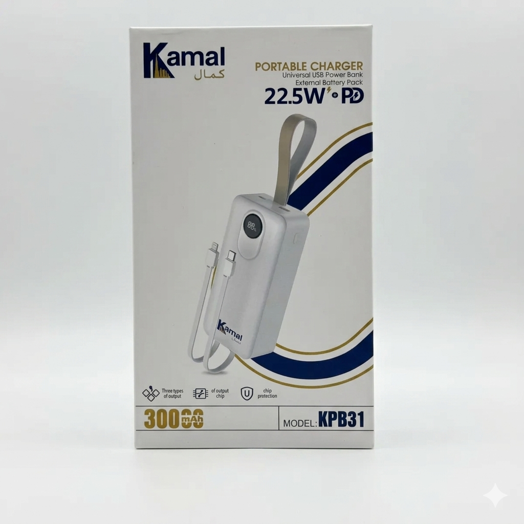 30000mAH 22.5W PD Fast Power Bank KPB31