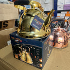 Bollitore Italy Luxury Gold Stainless Steel Tea Kettle - 3.2L Whistling Stovetop Teapot