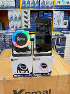 Kamal KSP-02 Portable Bluetooth Speaker – RGB LED Light, Phone Stand & Wireless Speaker