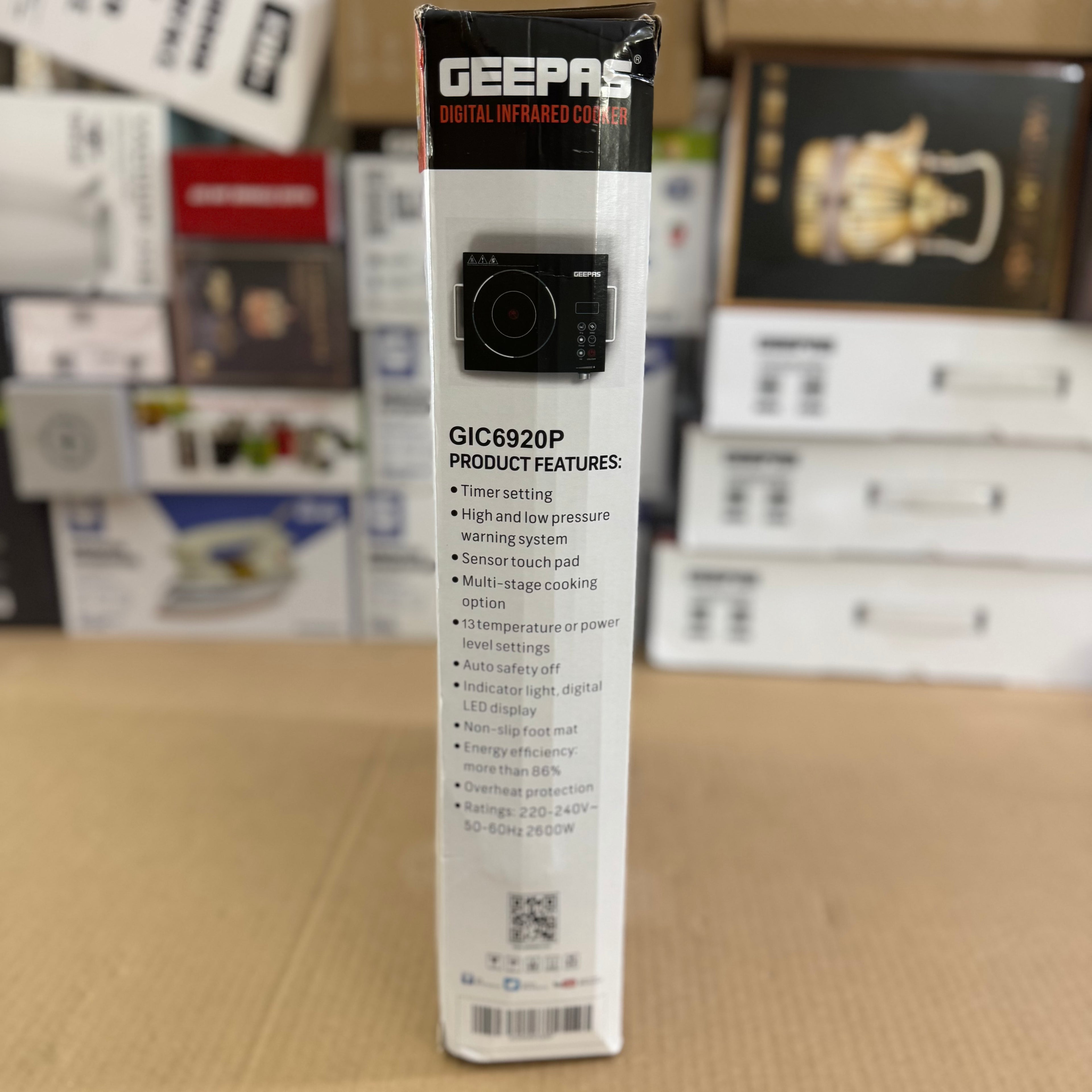 Geepas 2600W Digital Infrared Cooker GIC6920P – Heavy Duty 6months warranty
