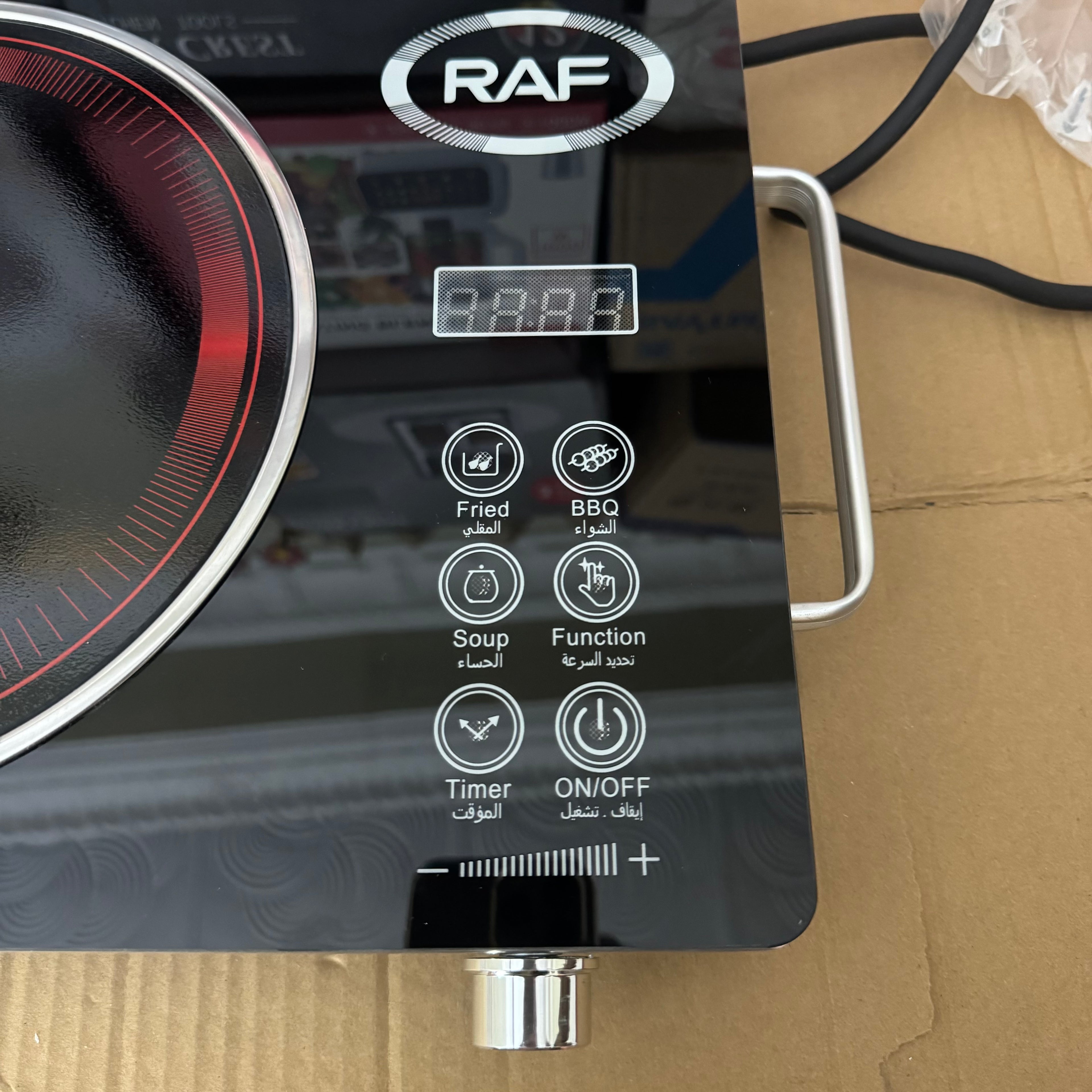 RAF R.8019 Professional Infrared Cooker | 3500W High-Power Digital Glass Cooktop-Russia Lot