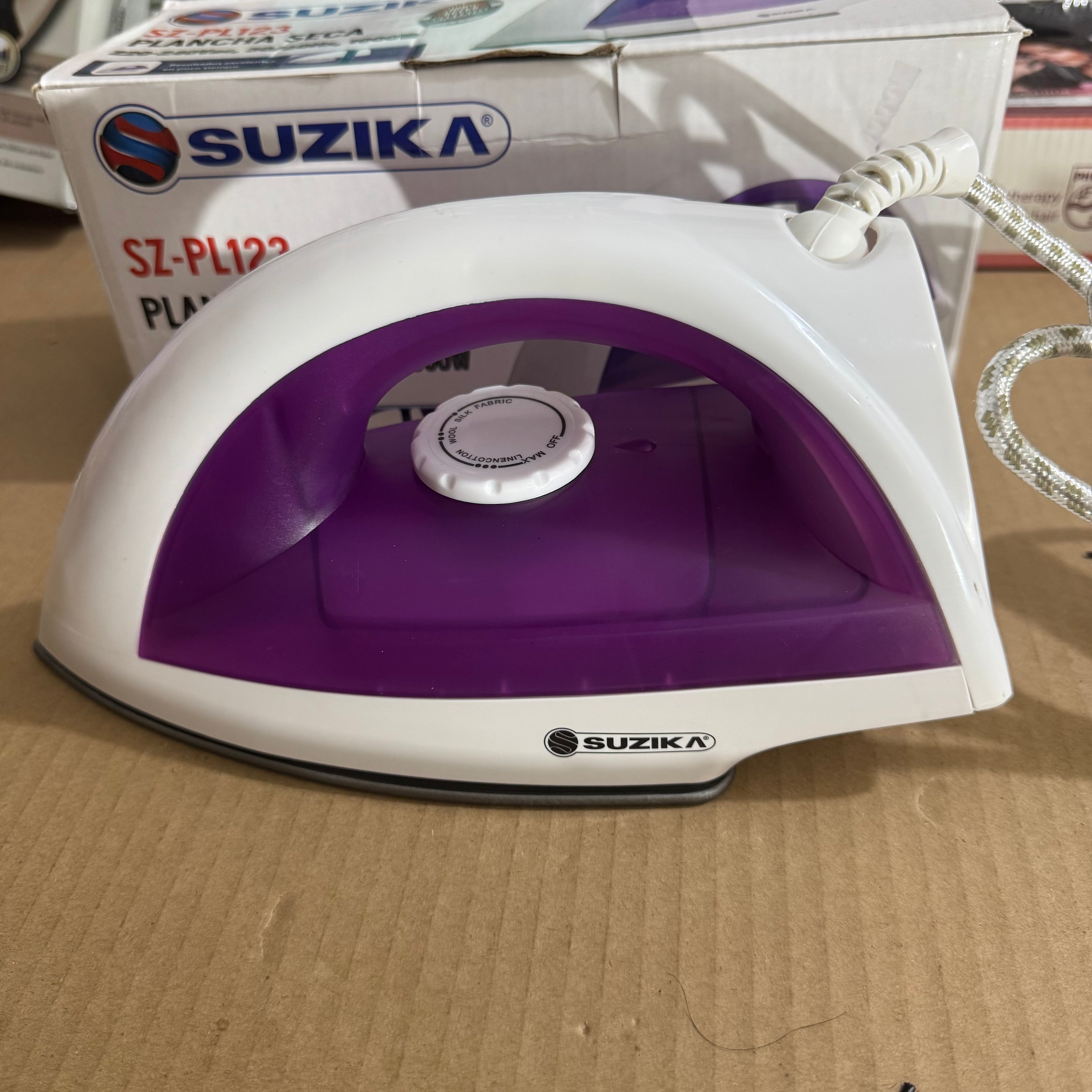 Suzika Plancha Seca Dry Iron 1000W - Model SZ-PL123 Lot Imported