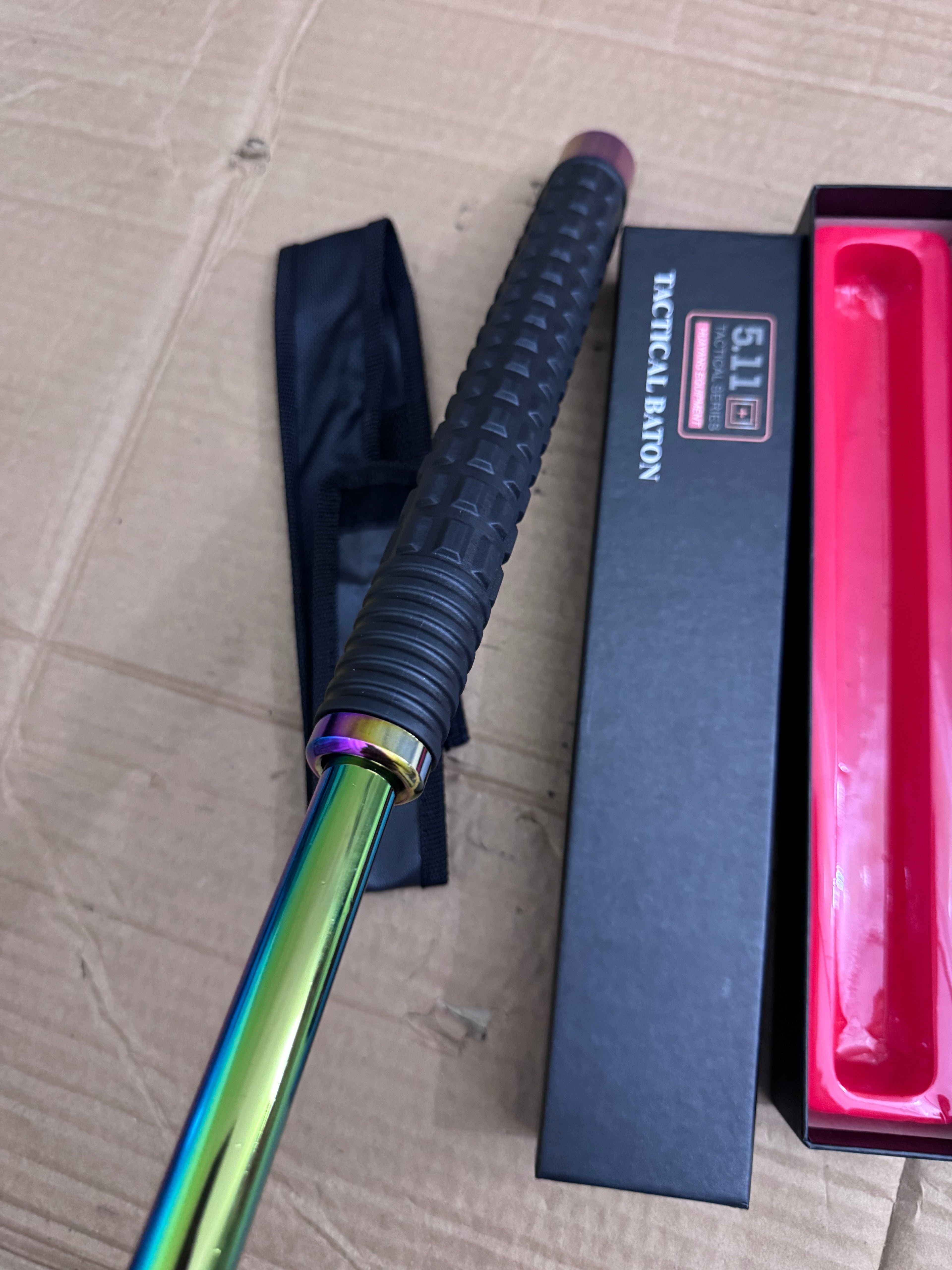 Lot Imported 5.11 Multicolor Gradient Tactical Baton | Heavy Duty Self Defense Stick – Pakistan