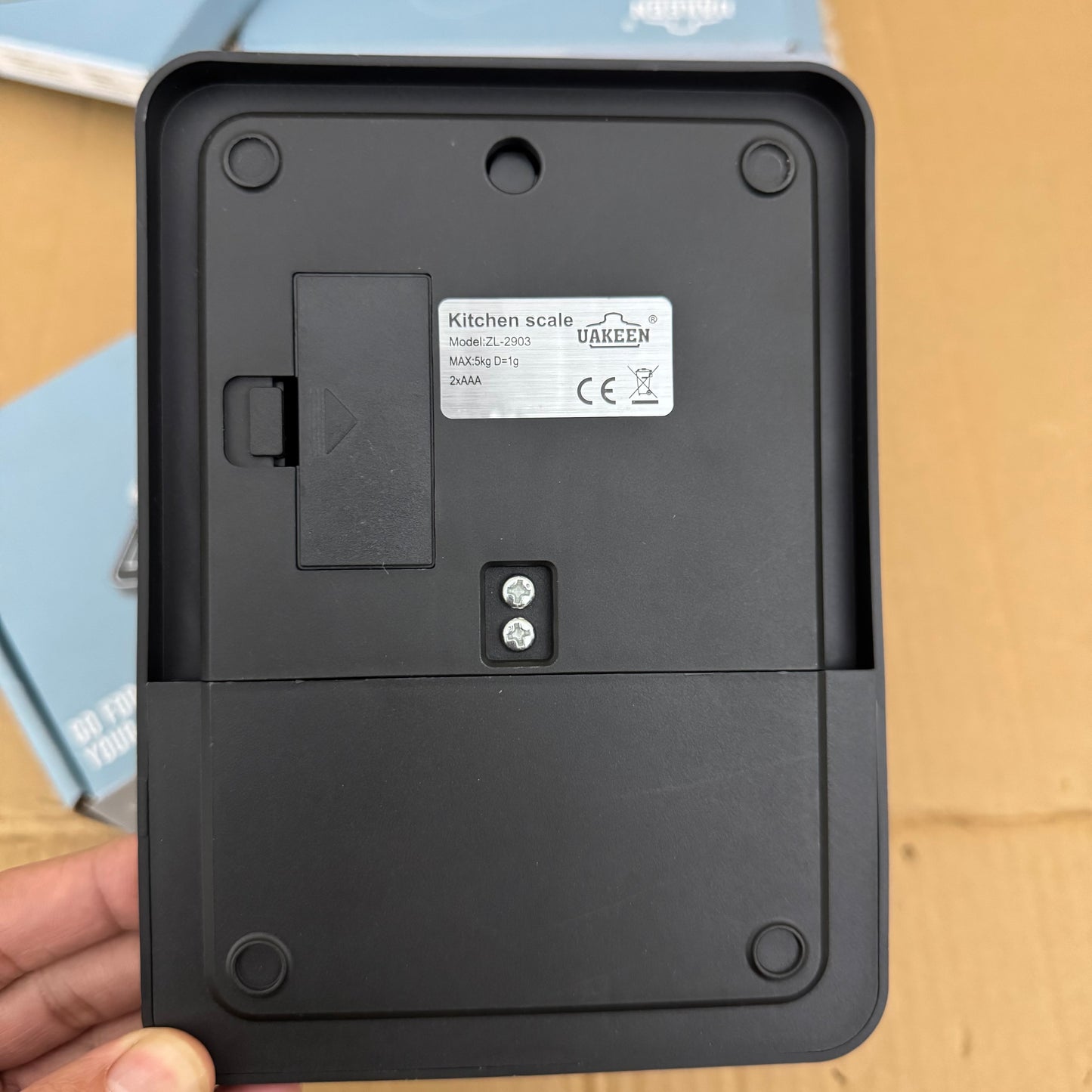 Uakeen Germany Digital Kitchen Scale | High-Precision Silver Food Scale