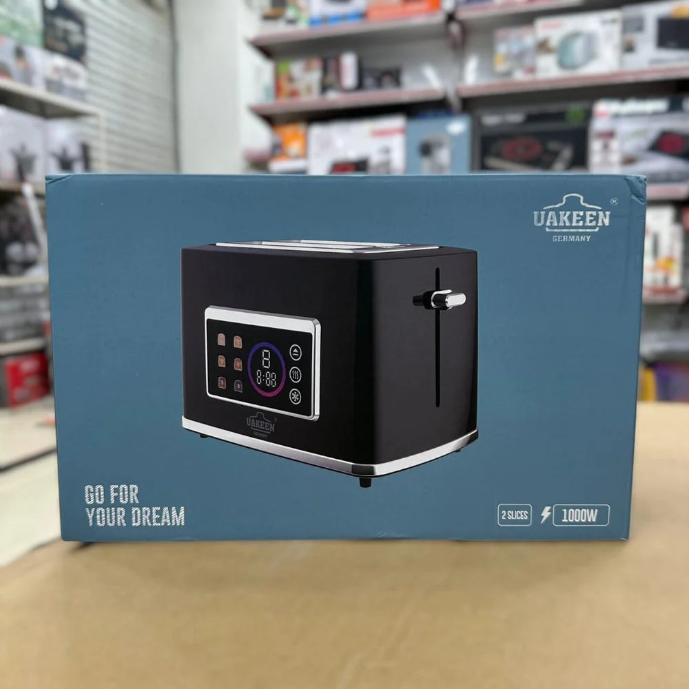 Uakeen ZL-2111 2-Slice Digital Toaster – 1000W Bread Toaster