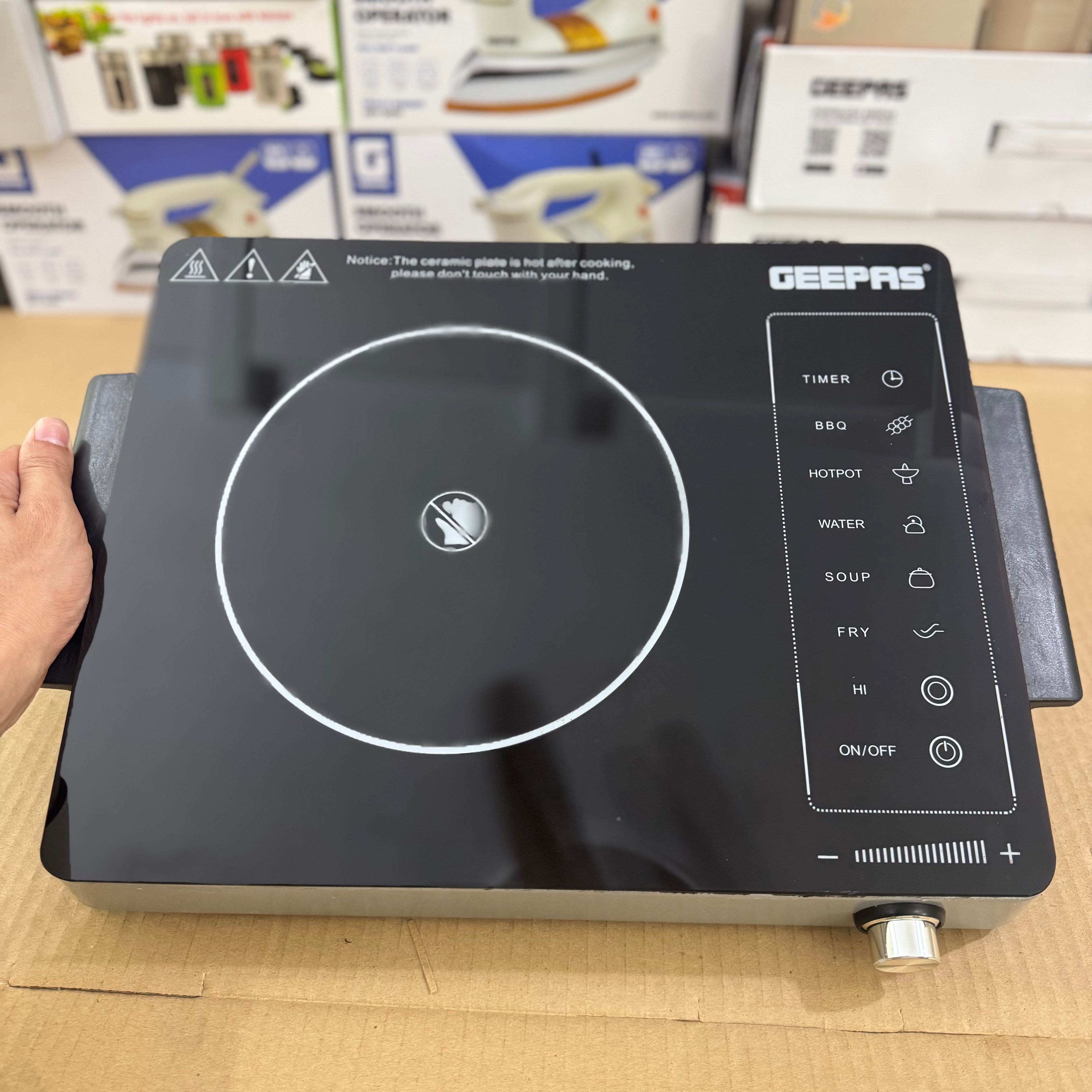 Geepas 2800W Digital Infrared Cooker GIC6924P – Heavy Duty 6months warranty
