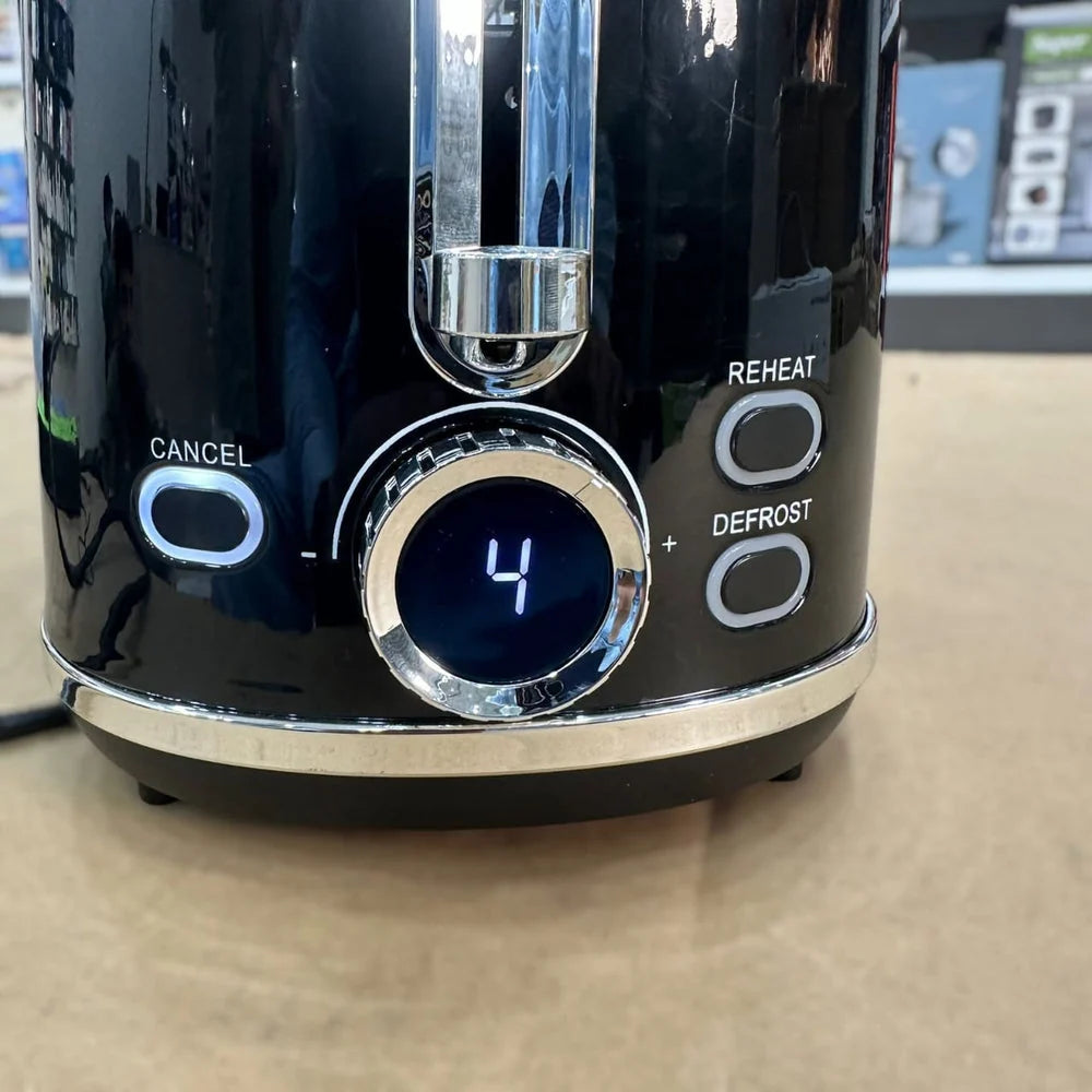 Uakeen ZL-2109 2-Slice Stainless Steel Digital Toaster – 1000W