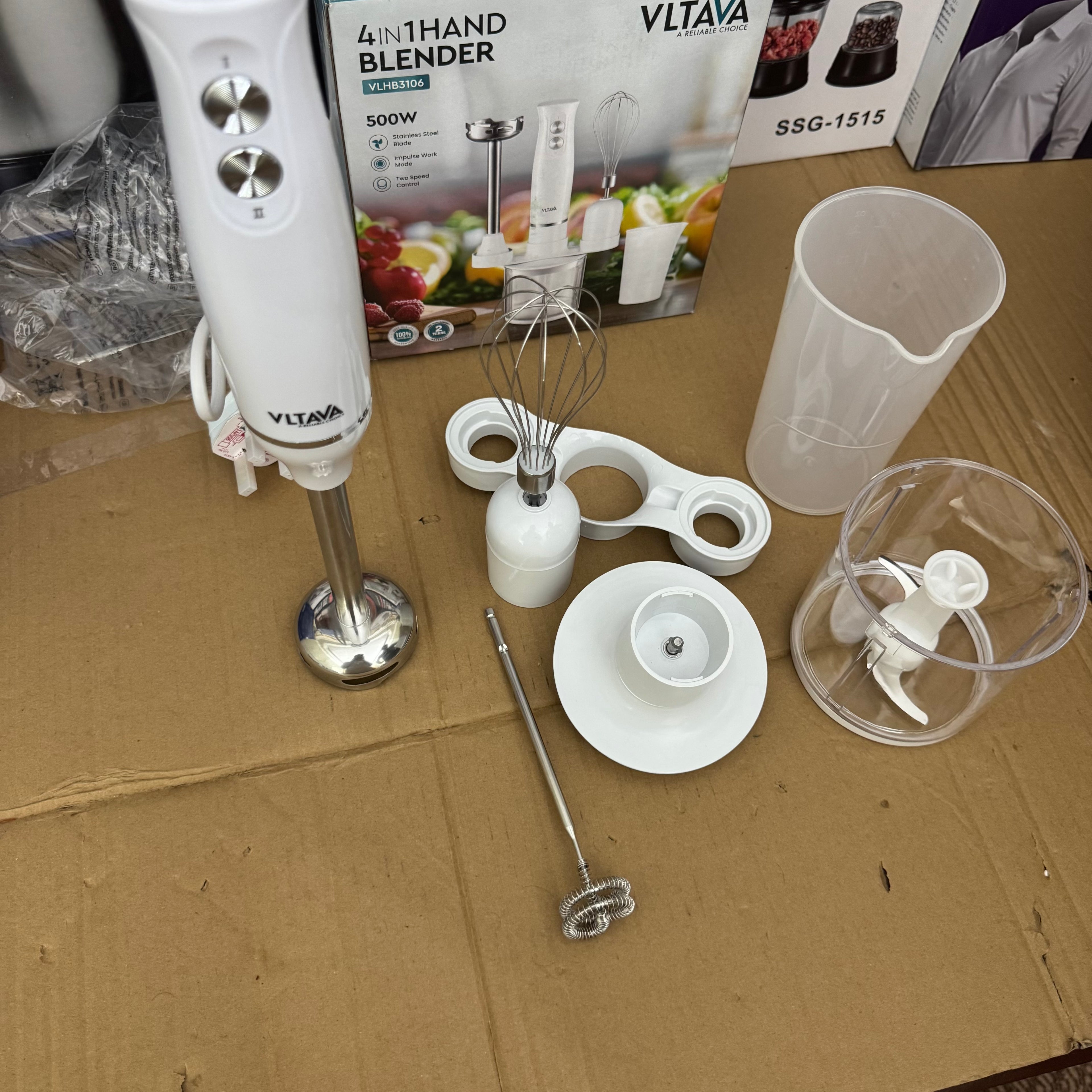 VLTAVA 4-in-1 Hand Blender 500W – Lot Imported | Multi-Function Hand Blender Pakistan-VLHB3106