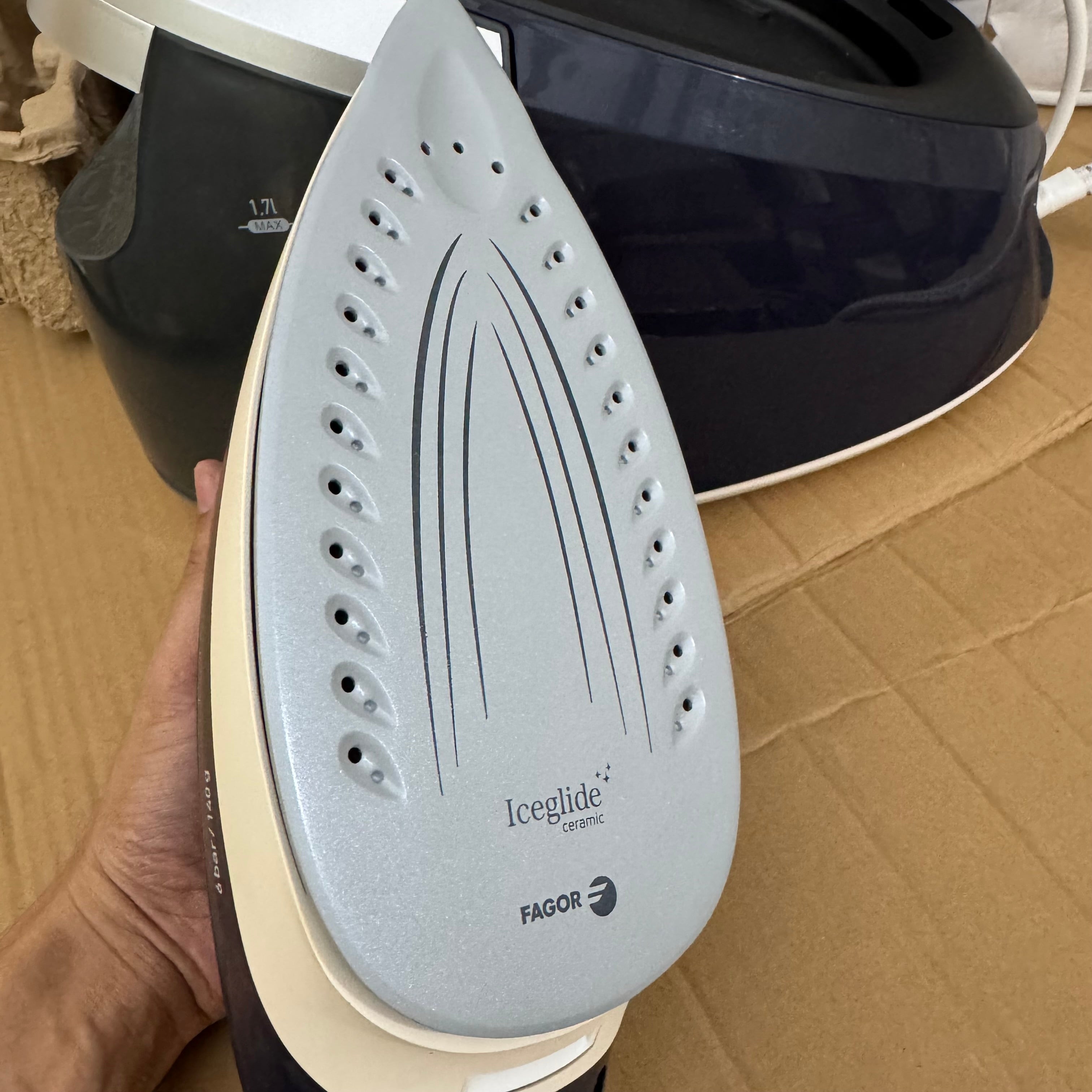 Fagor 1.7L Portable Ironing System with Anti-Calc Lot Imported