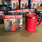Flame Red Insulated Stainless Steel Coffee Mug