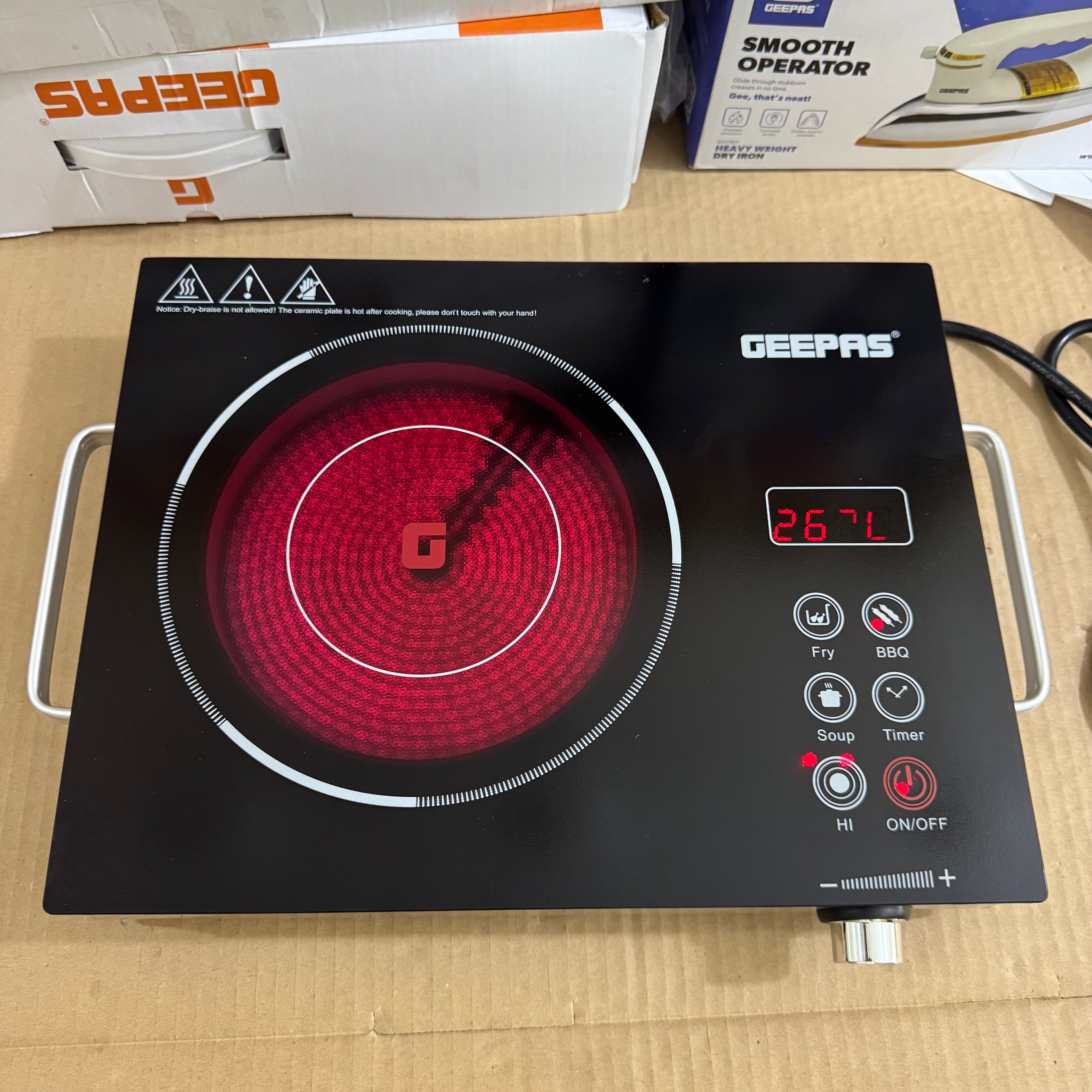 2600w Geepass hot plate