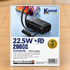 Kamal 20000mAH 22.5W PD Fast Power bank KPB24