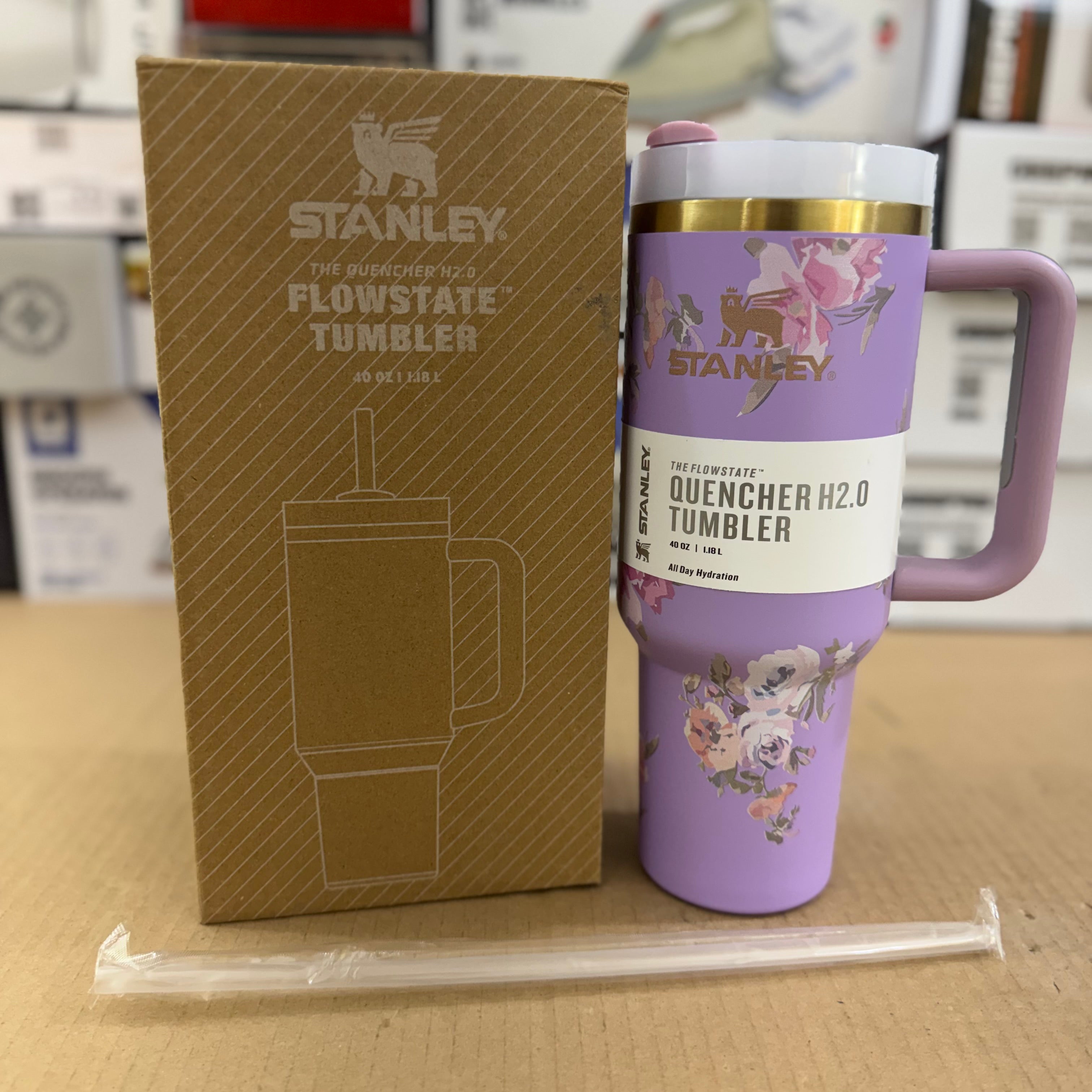 Stanley 40oz Quencher H2.0 (Lavender Floral) – Original Lot Imported