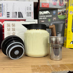 Premium 1.0L Insulated Thermal Tea Pot | Smart Temperature Display & Wood Handle