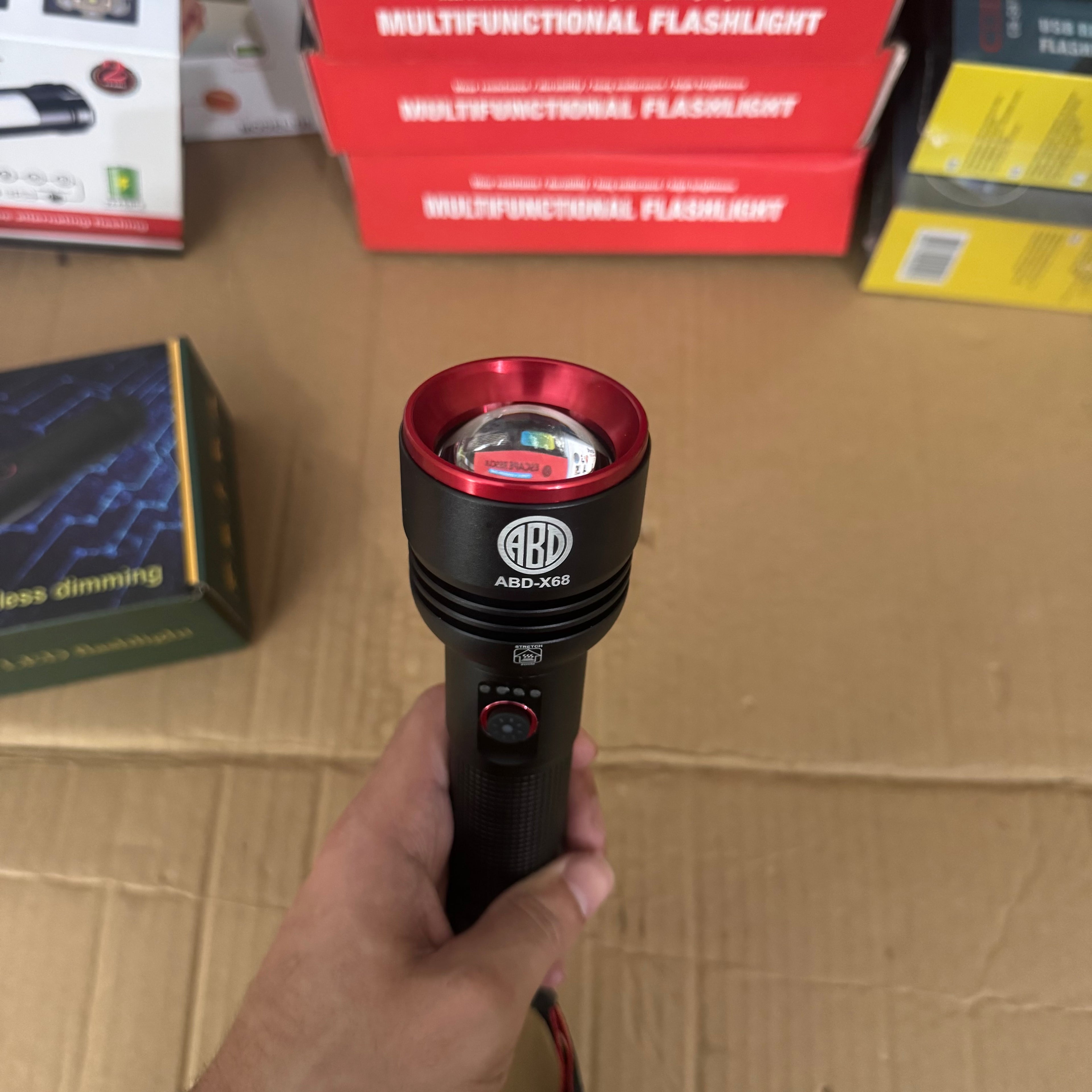 Lot Imported ABD-X68 Multifunctional LED Flashlight