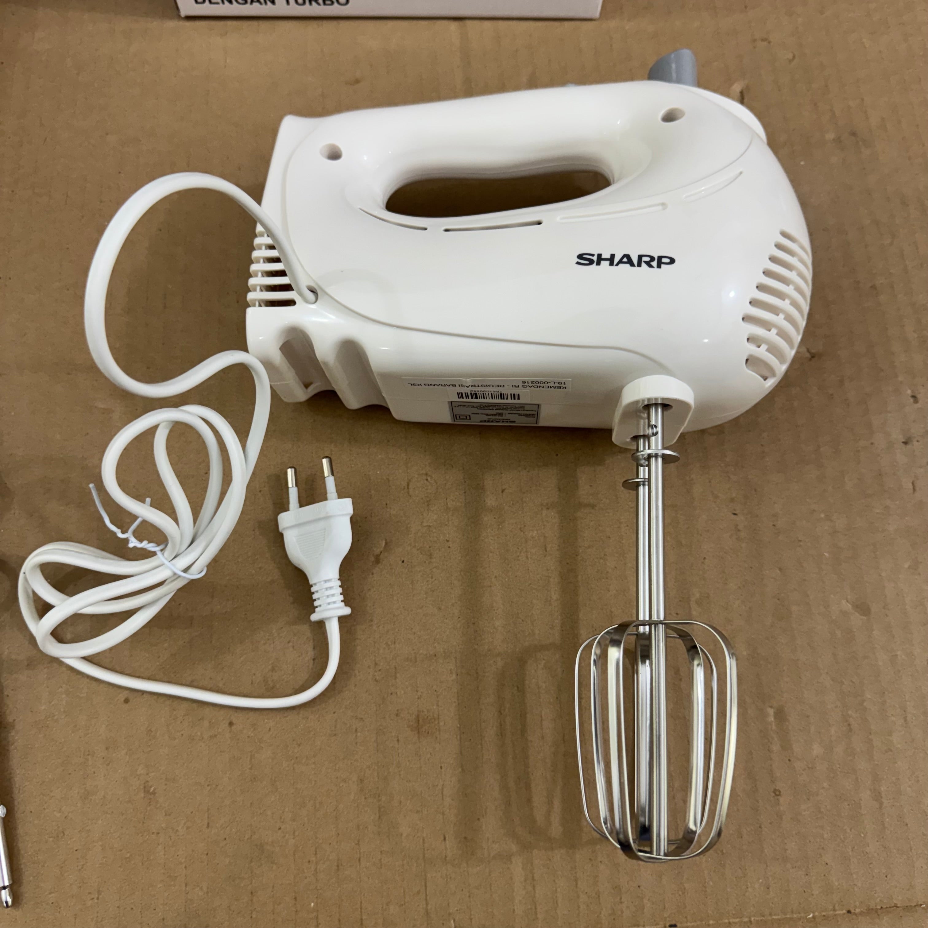 SHARP 5-Speed Hand Mixer EM-H53-WH