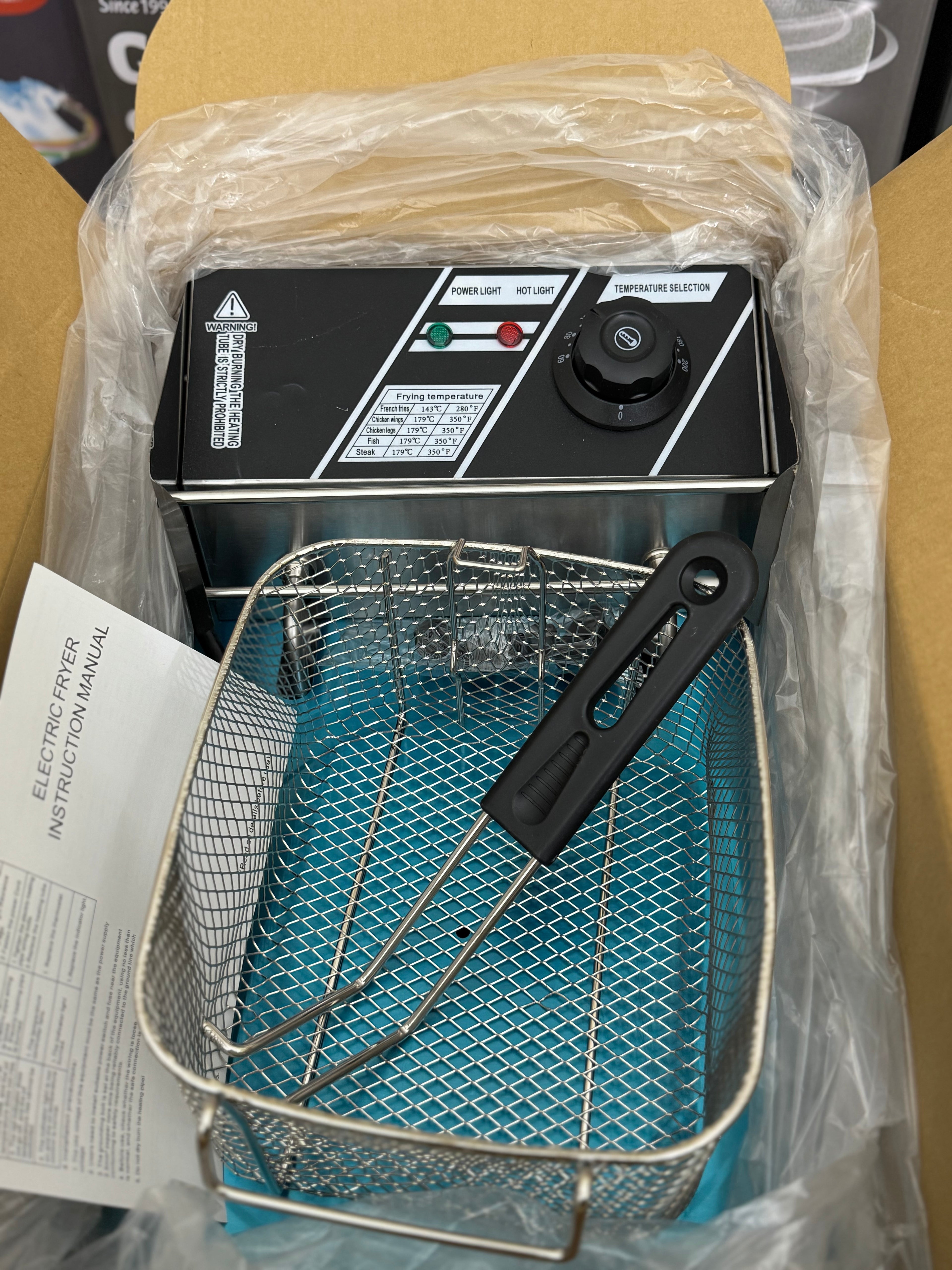 AVinas AV-668Y Electric Deep Fryer | 2800W Stainless Steel Commercial Fryer