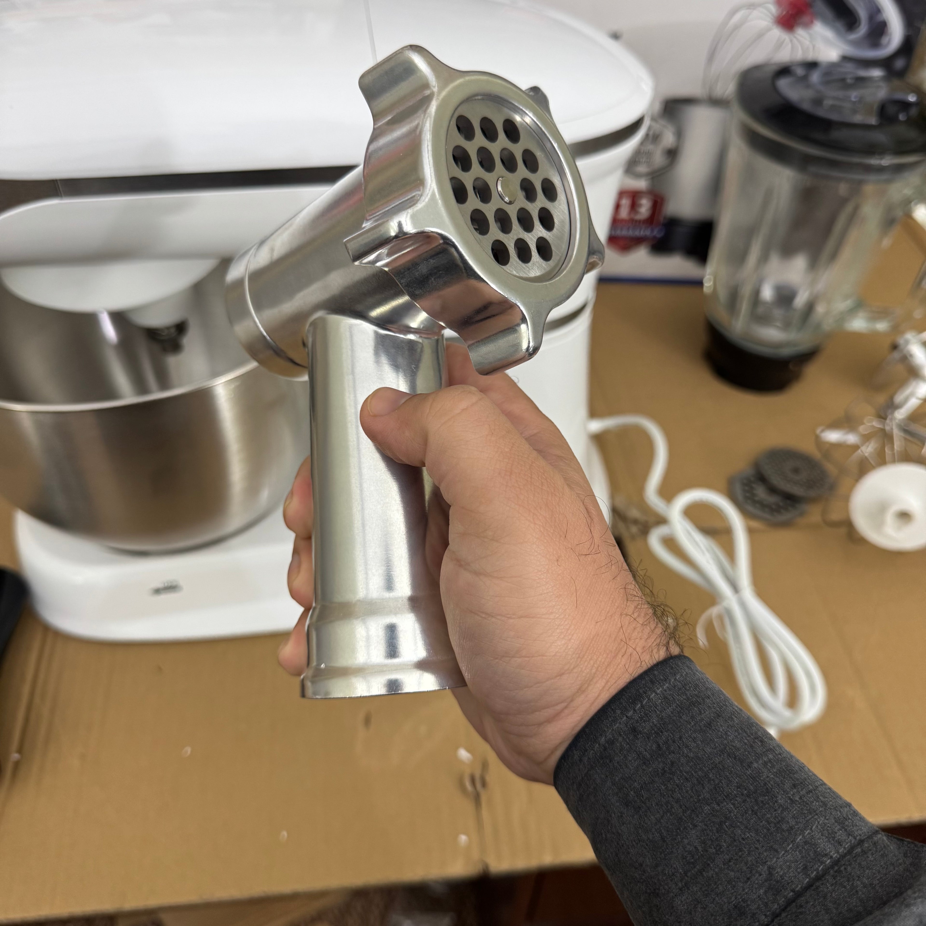 SRABC 3-in-1 Stand Mixer & Food Processor | 1300W Heavy Duty 7.5L Mixer