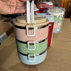 Lot Imported 3-Tier Stainless Steel Insulated Lunch Box
