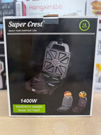 Super Crest 1400W Sandwich Maker SCT-6027