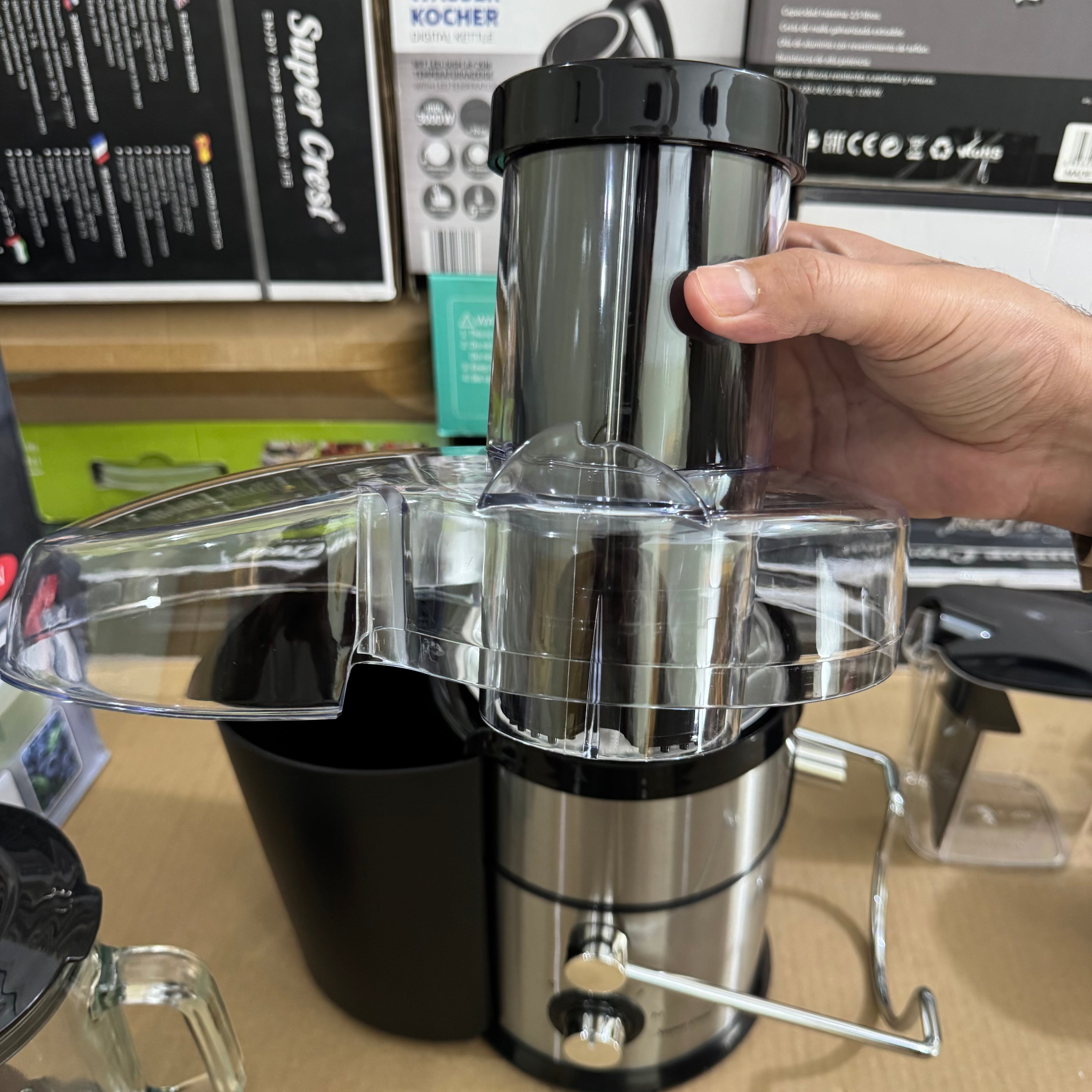 Super Crest 4-in-1 Stainless Steel Juicer & Extractor - Model SCT-8001 Lot Imported