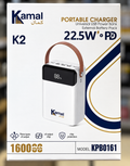 Kamal K2 16000mAh Power Bank 22.5W Fast Charging PD – KPB0161
