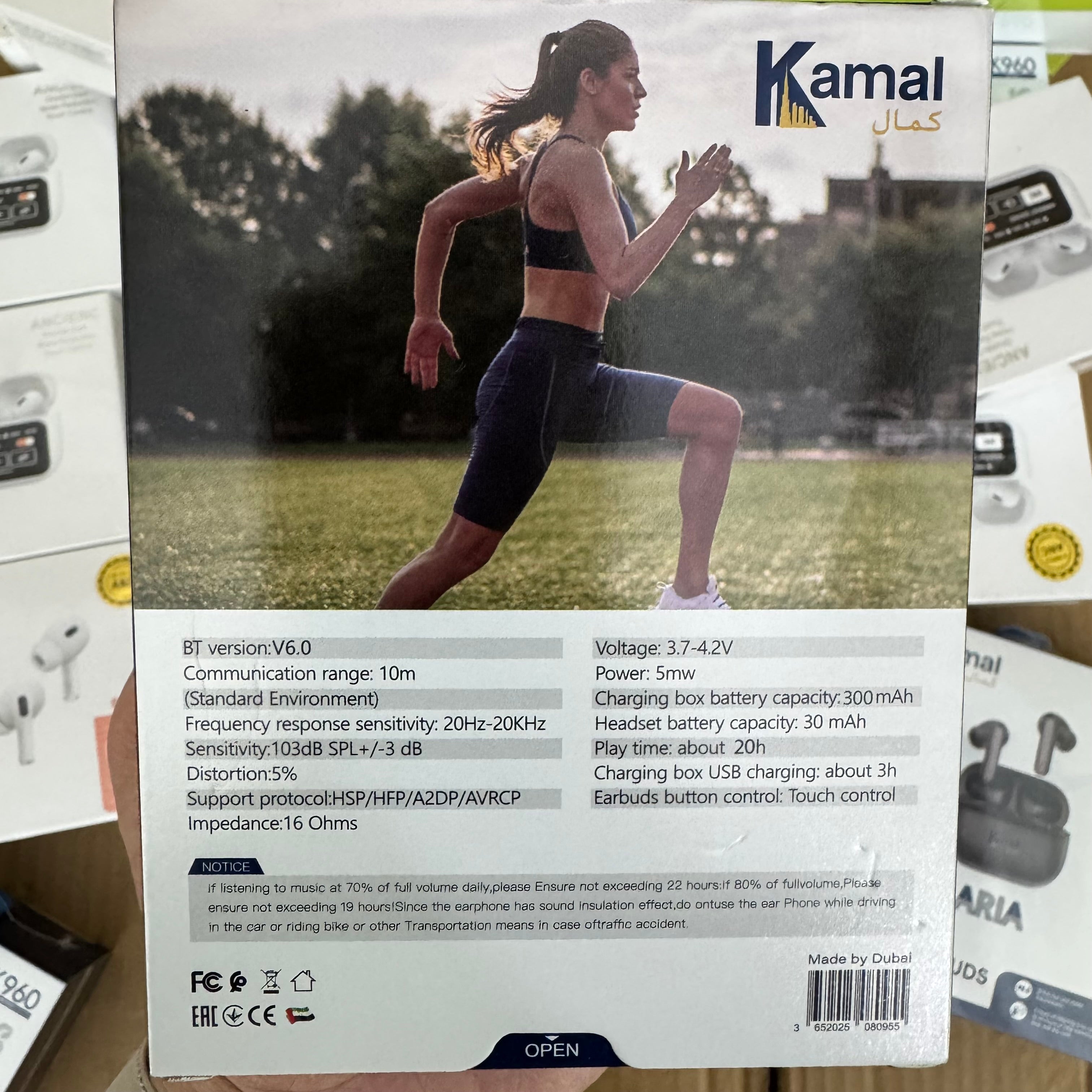 Dubai lot Imported Kamal K960 ARIA Gaming Earbuds Bluetooth 5.0