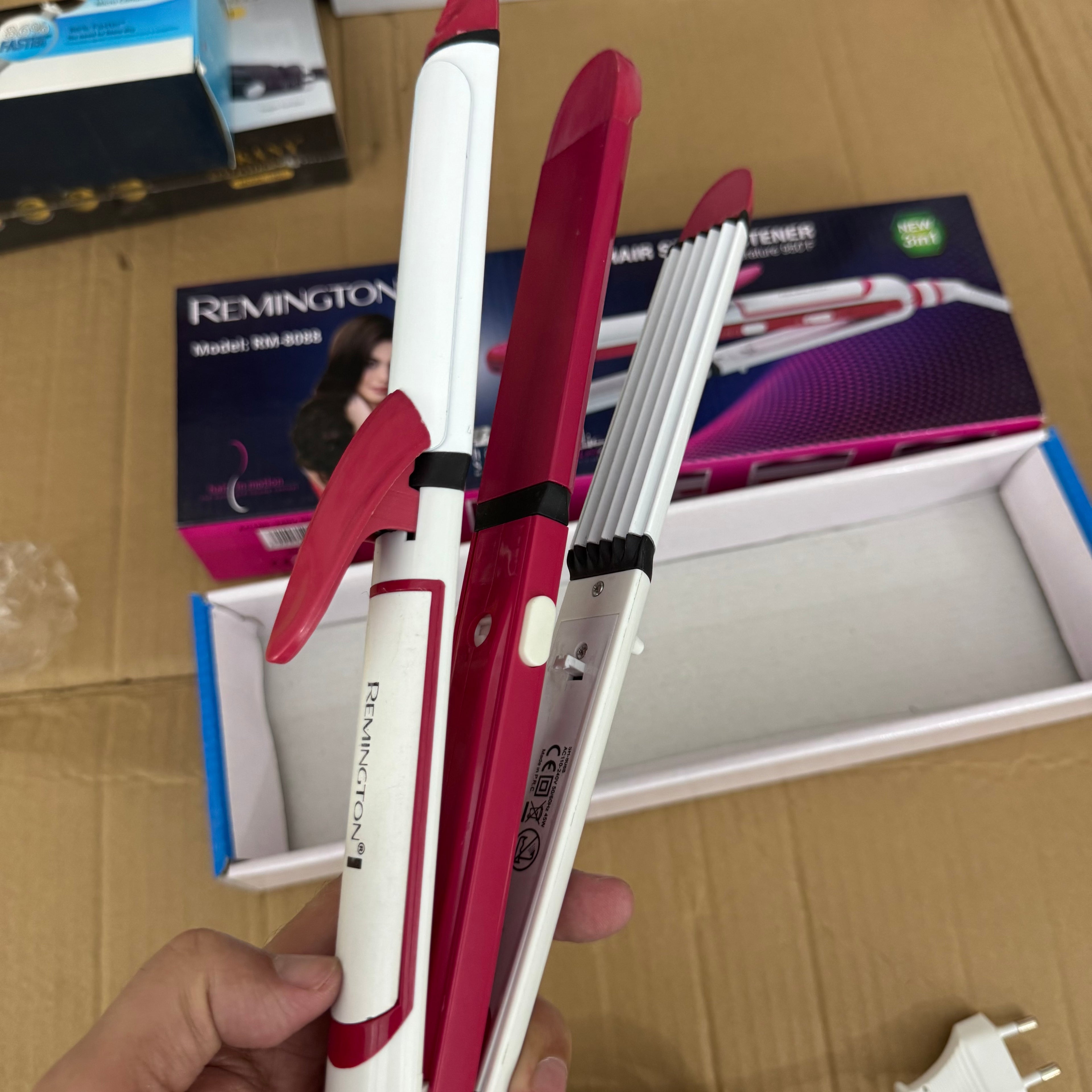 Lot Imported Remington 3-in-1 Hair Straightener Model RM-8088