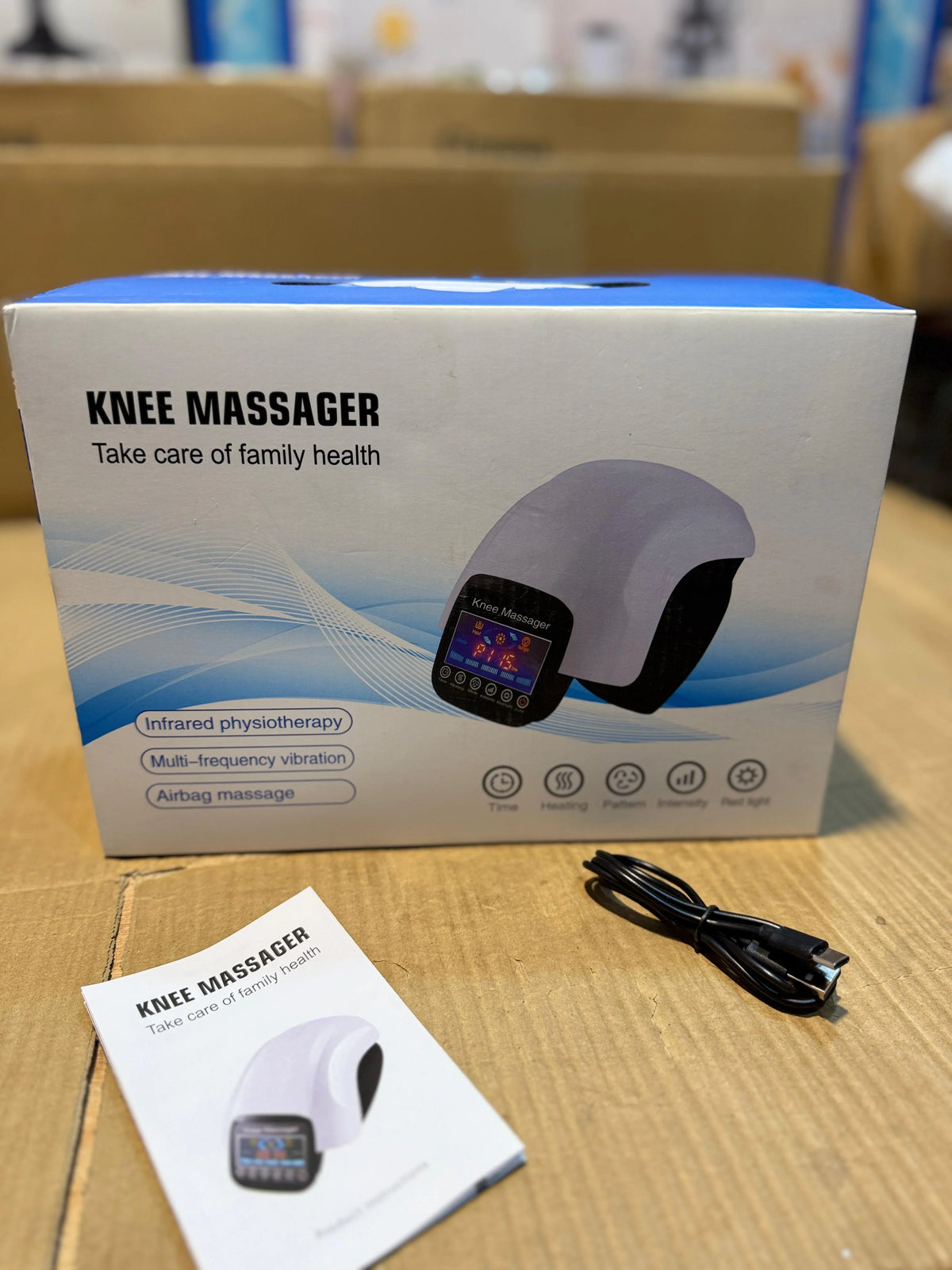 Knee Massager with Heat, Vibration & Air Compression – Infrared Therapy