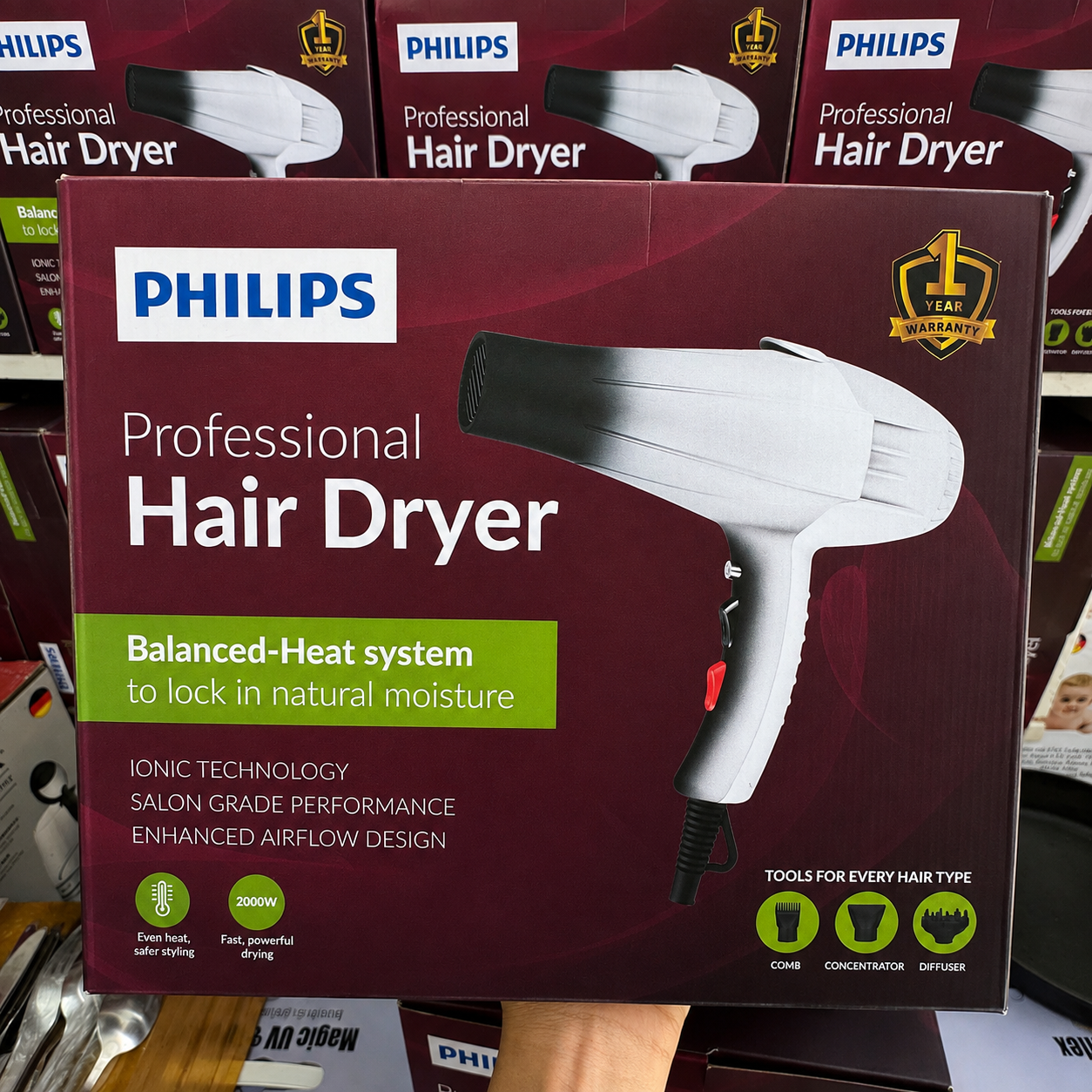 Philips Professional Hair Dryer 2000W