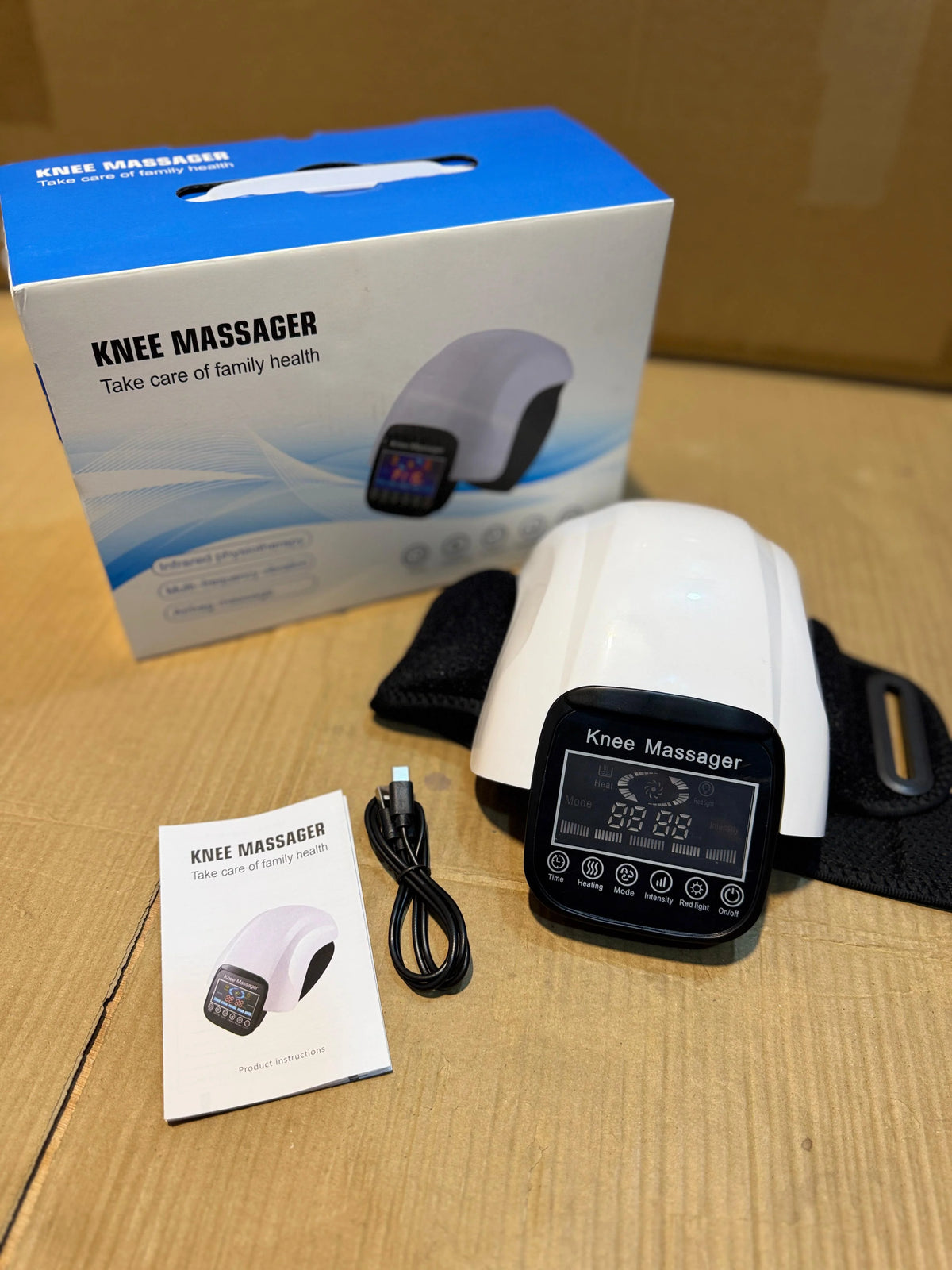 Knee Massager with Heat, Vibration & Air Compression – Infrared Therapy