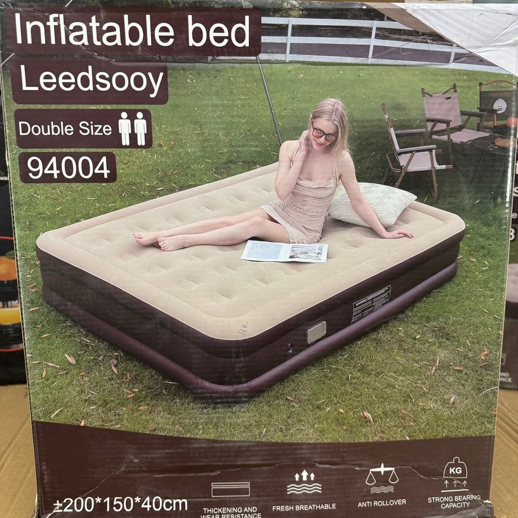 Leedsooy Double Size Inflatable Air Bed - Model 94004 Lot Imported