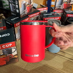Flame Red Insulated Stainless Steel Coffee Mug