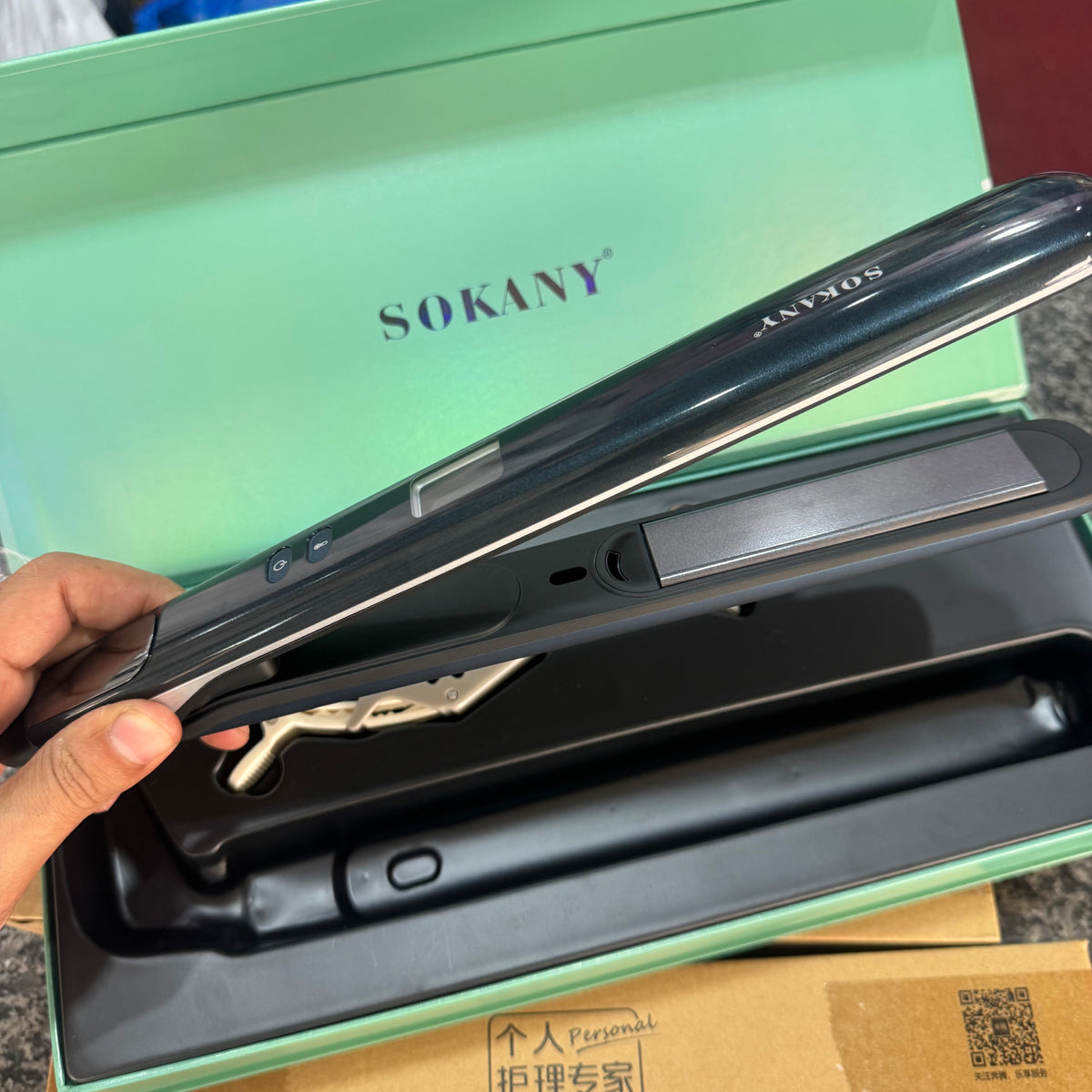SOKANY SK-15019 Hair Straightener 230°C Ceramic Flat Iron in