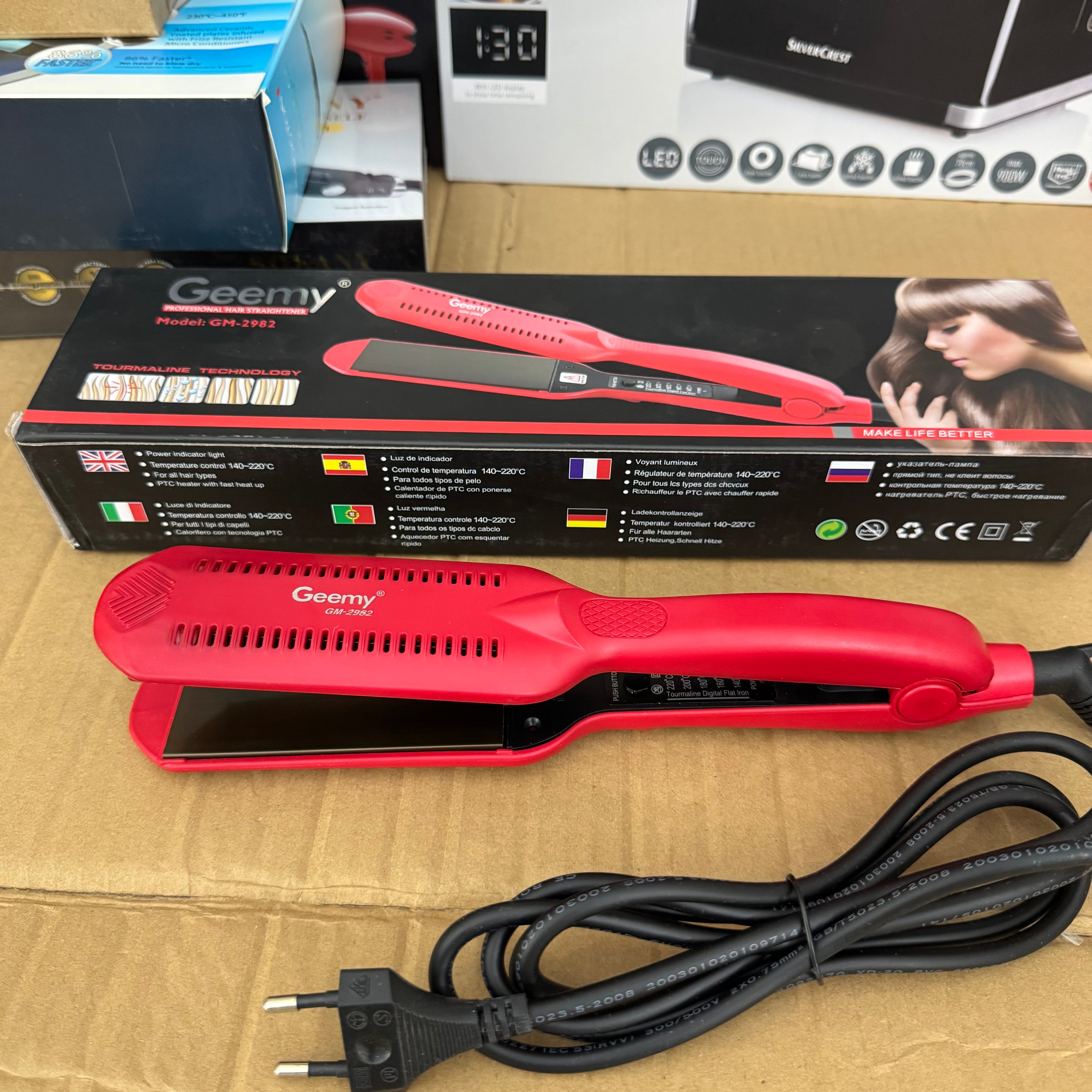 Lot Imported Geemy Professional Hair Straightener Model GM-2982