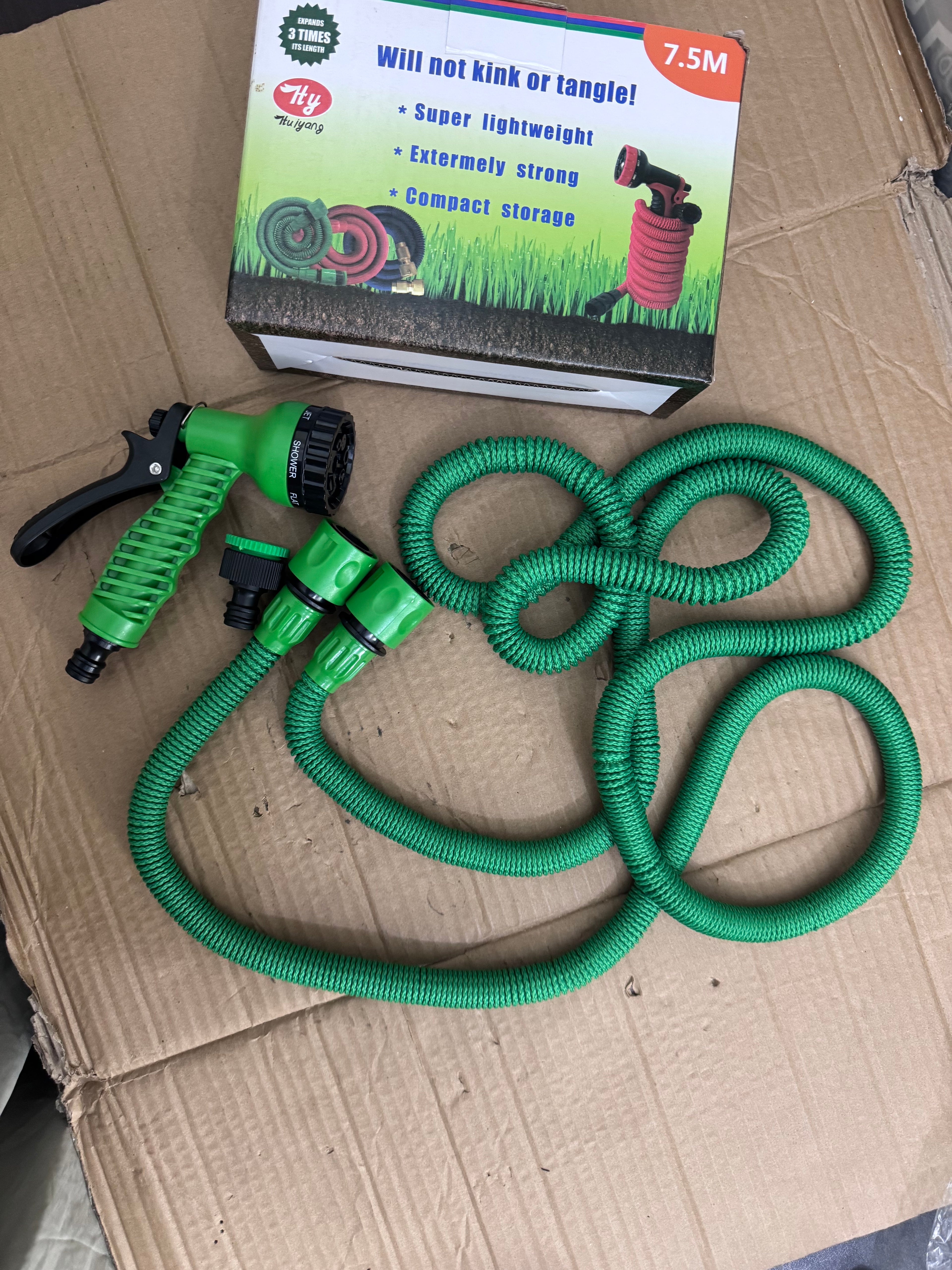 Lot Imported Expandable Garden Hose 7.5 Meter – Magic Pocket Hose | Lightweight & Tangle-Free