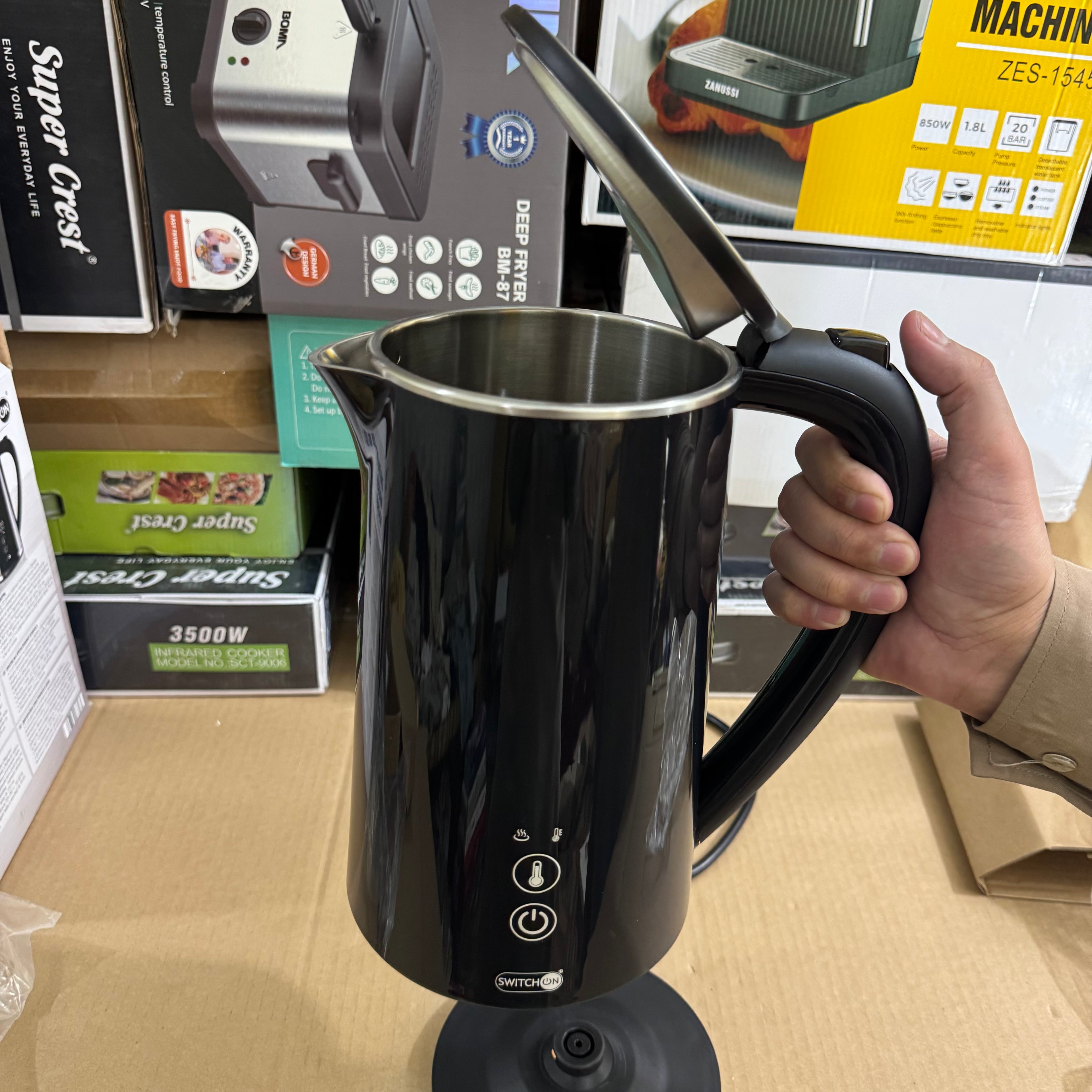 Switch On Digital Electric Kettle 1.7L 3000W - Premium Edition - Lot Imported