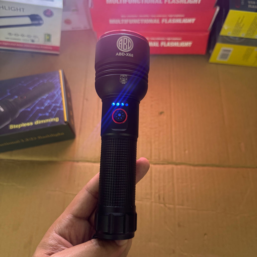 Lot Imported ABD-X68 Multifunctional LED Flashlight