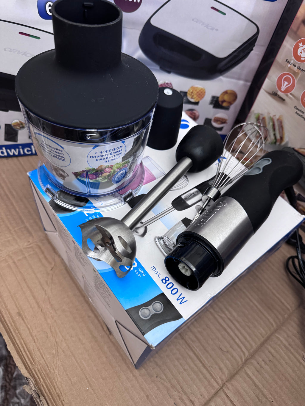 VITEK VT3411 ST Hand Blender Set 800W – Lot Imported | Multi-Function Blender for Kitchen